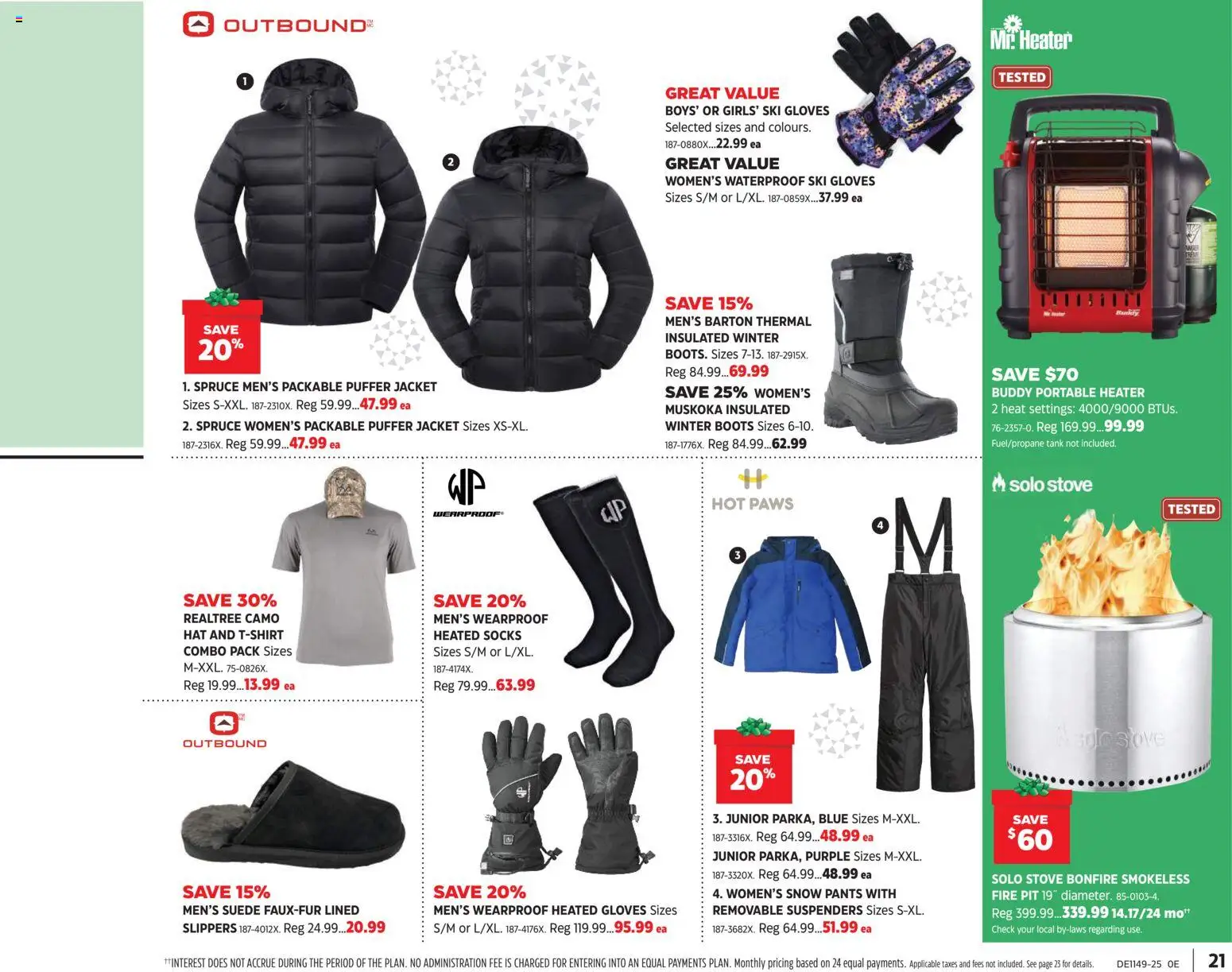 Canadian Tire flyer valid from 27.11.2025 | Page: 21 | Products: Boots, Hat, Tshirt, Socks