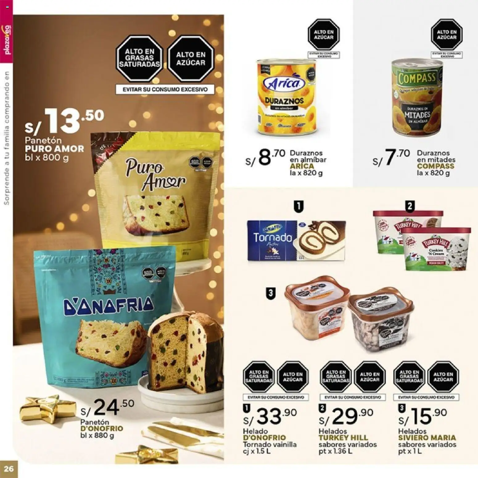 Catálogo Plaza Vea válido desde 26.12.2025 | Página: 26 | Productos: Helado