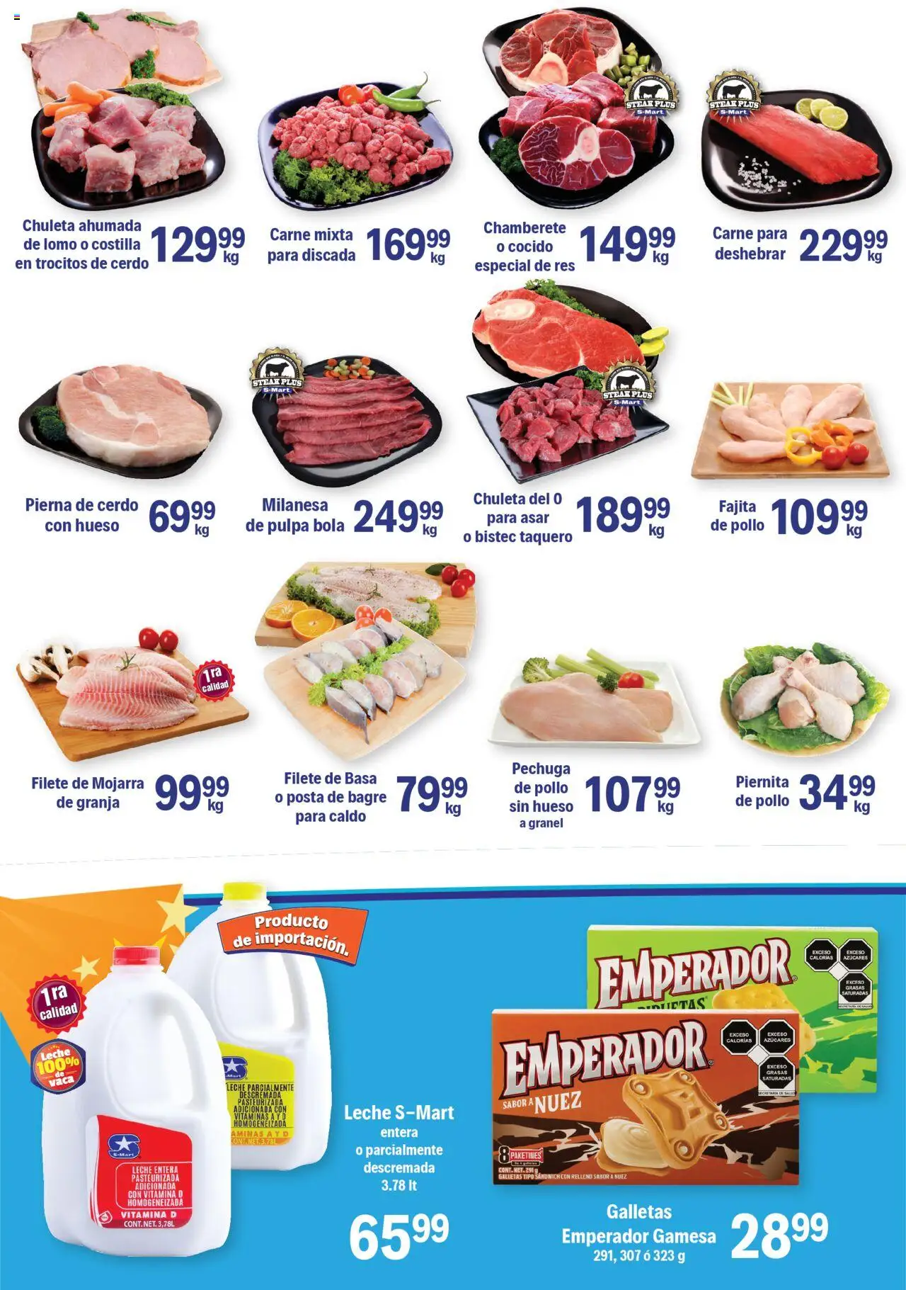 Nuevas ofertas de S-Mart válidas en toda la República Mexicana desde el 23.09.2025. ¡Encuentra las mejores ofertas en S-Mart - Folleto - Chihuahua! | Página: 4 | Productos: Leche, Galletas, Vitaminas, Taco
