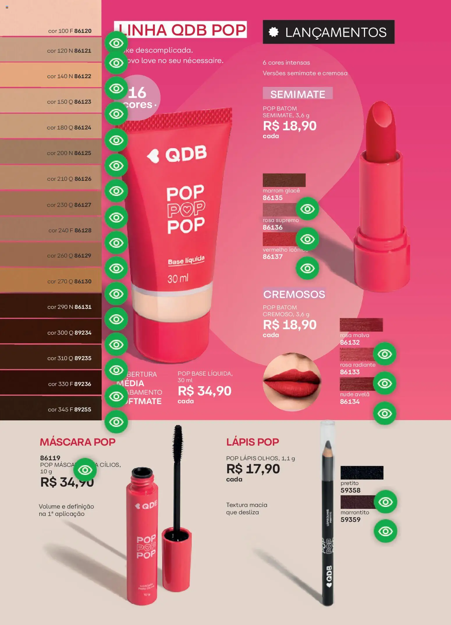 O Boticário Folheto - válido de 26.12.2025 | Página: 144 | Produtos: Batom, Lápis, Base, Avelã