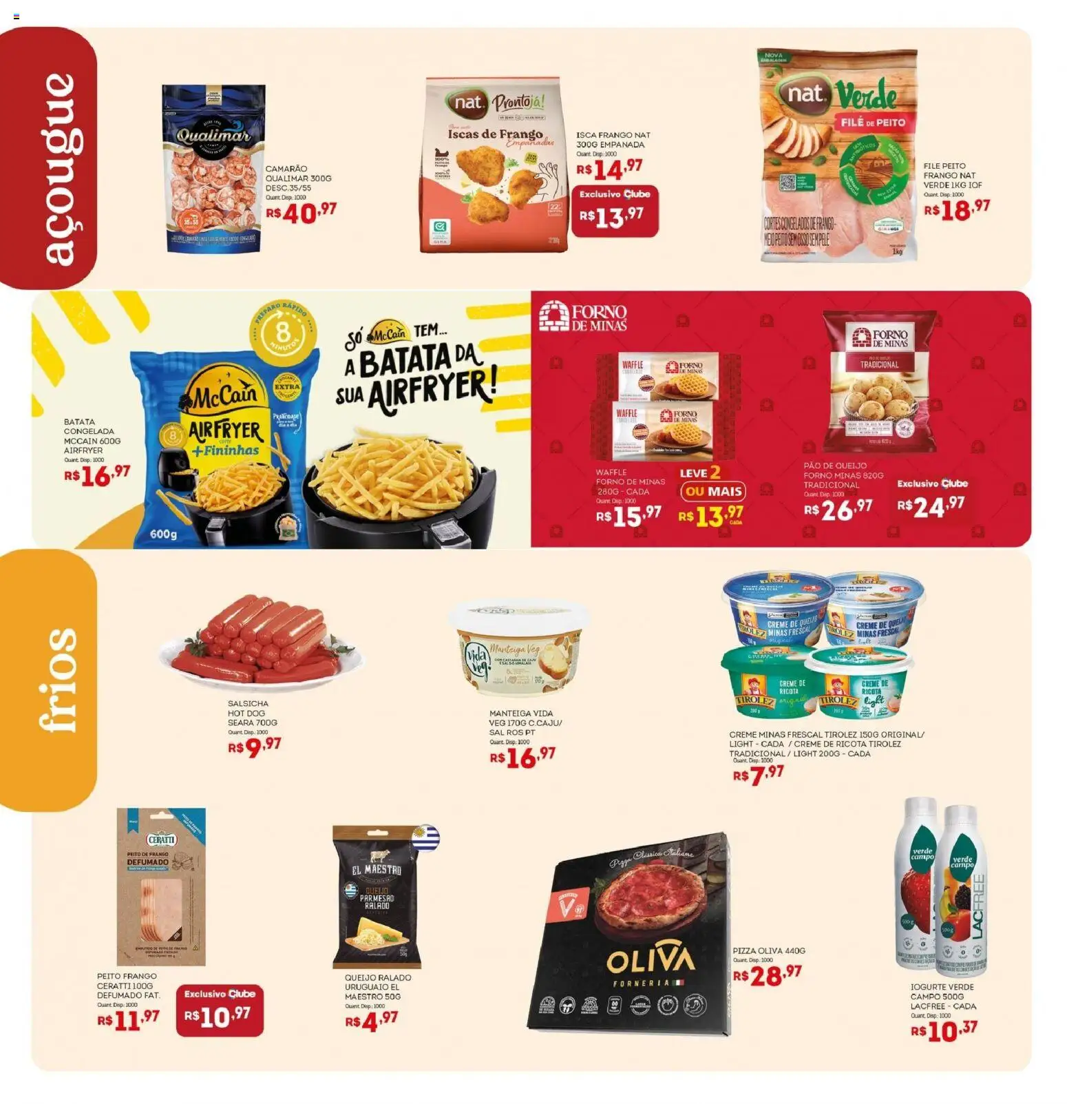 Bistek Supermercados Folheto - válido de 25.03.2026 | Página: 8 | Produtos: Forno, Camarão, Iogurte, Queijo parmesão