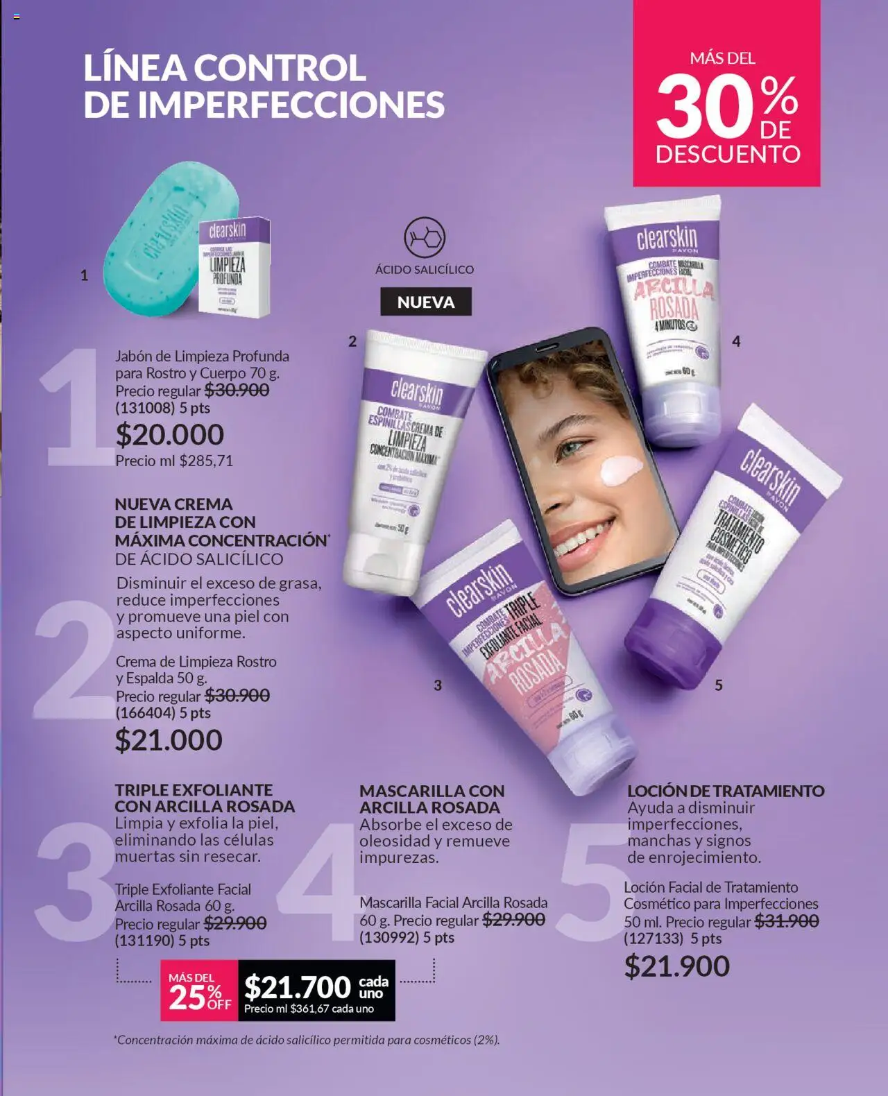Avon revista - valida desde el 12.09.2025 | Página: 112 | Productos: Exfoliante facial, Crema, Mascarilla, Jabón