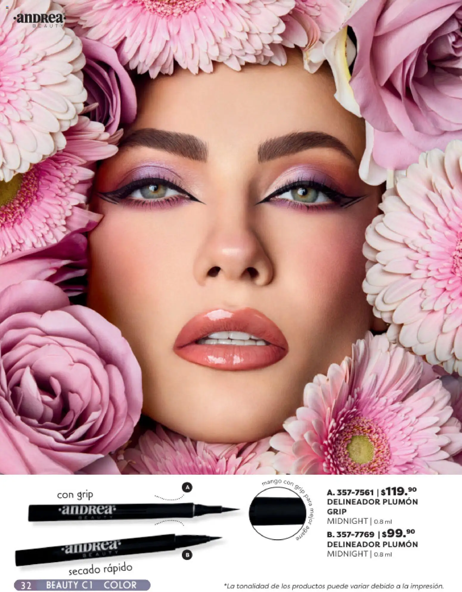 Nuevas ofertas de Andrea válidas en toda la República Mexicana desde el 25.01.2026. ¡Encuentra las mejores ofertas en Andrea catálogo Beauty! | Página: 32 | Productos: Delineador