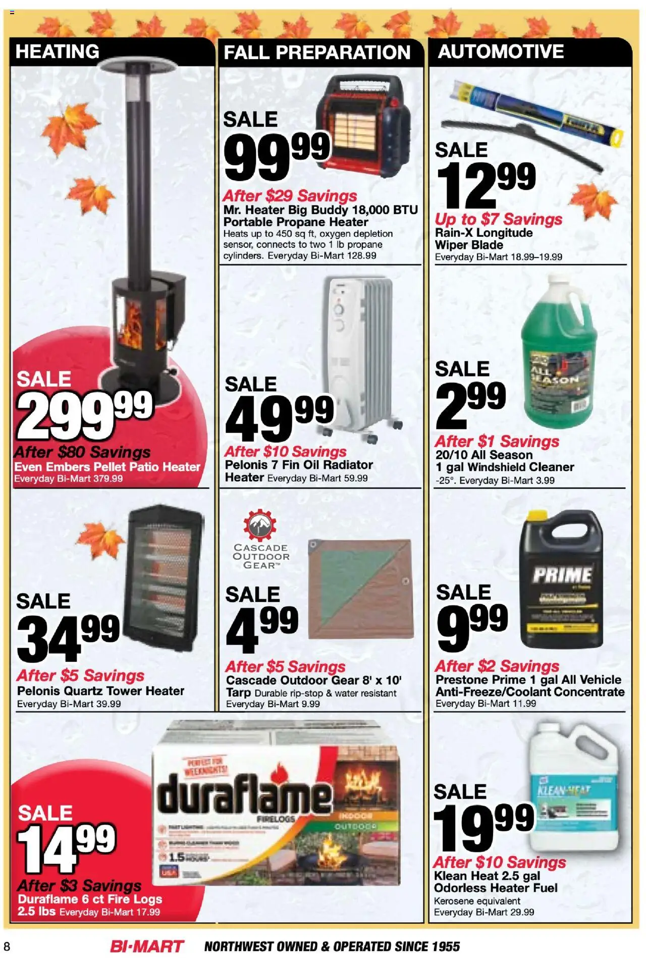 Bi-Mart Membership Savings Book - valid from 23.09.2025 | Page: 8 | Products: Radiator, Wiper, Water, Wiper Blade