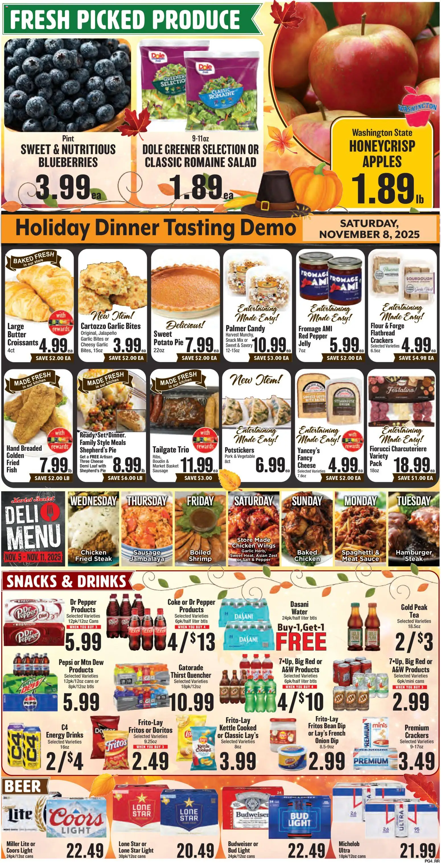 Market Basket Southeast Texas - valid from 05.11.2025 | Page: 4 | Products: Cheese, Fish, Salad, Onion