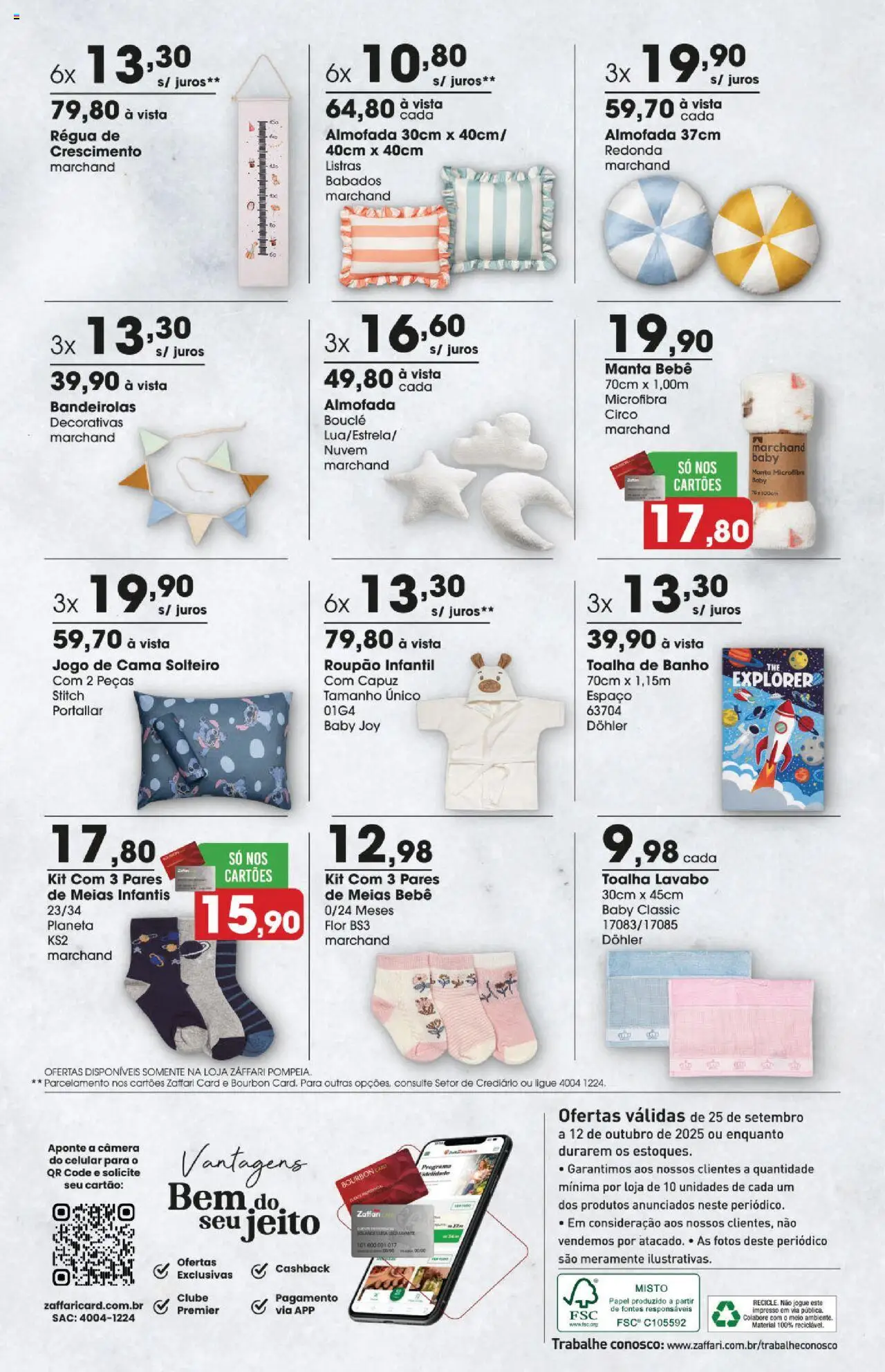 Zaffari Folheto - válido de 25.09.2025 | Página: 10 | Produtos: Celular, Régua, Meias, Câmera