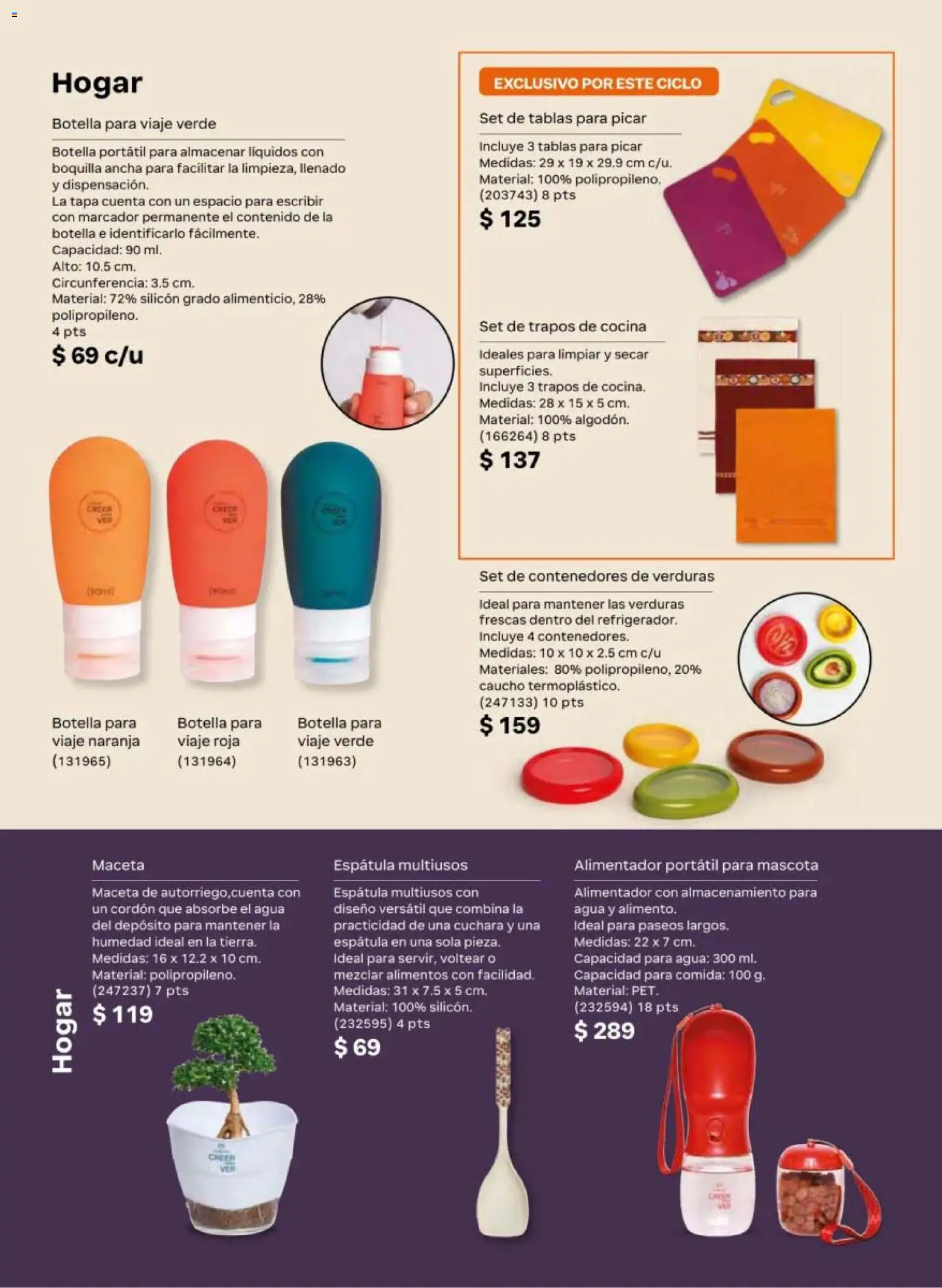 Nuevas ofertas de Natura válidas en toda la República Mexicana desde el 08.05.2026. ¡Encuentra las mejores ofertas en Natura campaña 8 2026! | Página: 161 | Productos: Espátula, Agua, Botella, Cuchara