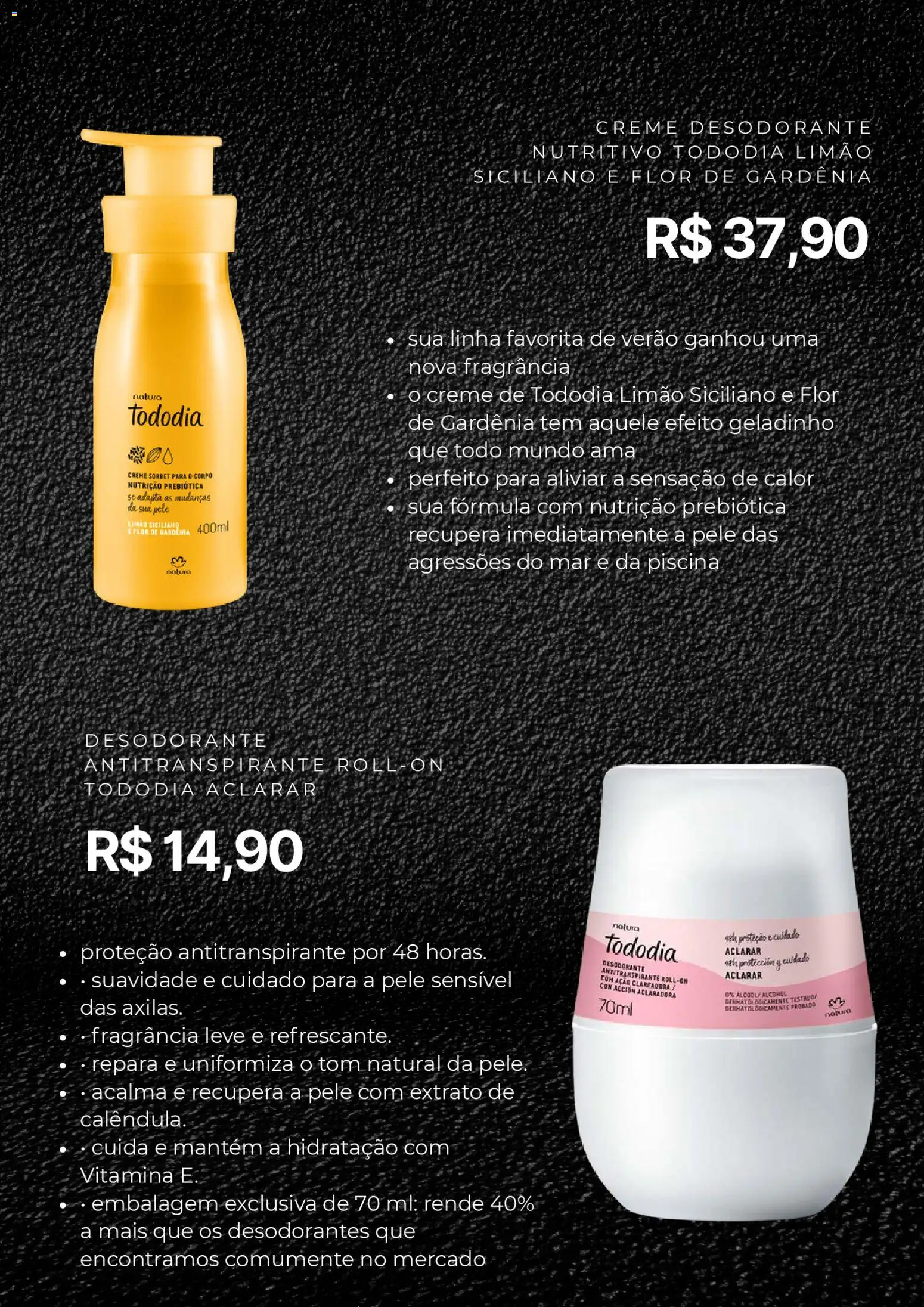 Natura Folheto - válido de 26.11.2025 | Página: 5 | Produtos: Limão siciliano, Fragrância, Desodorante, Creme