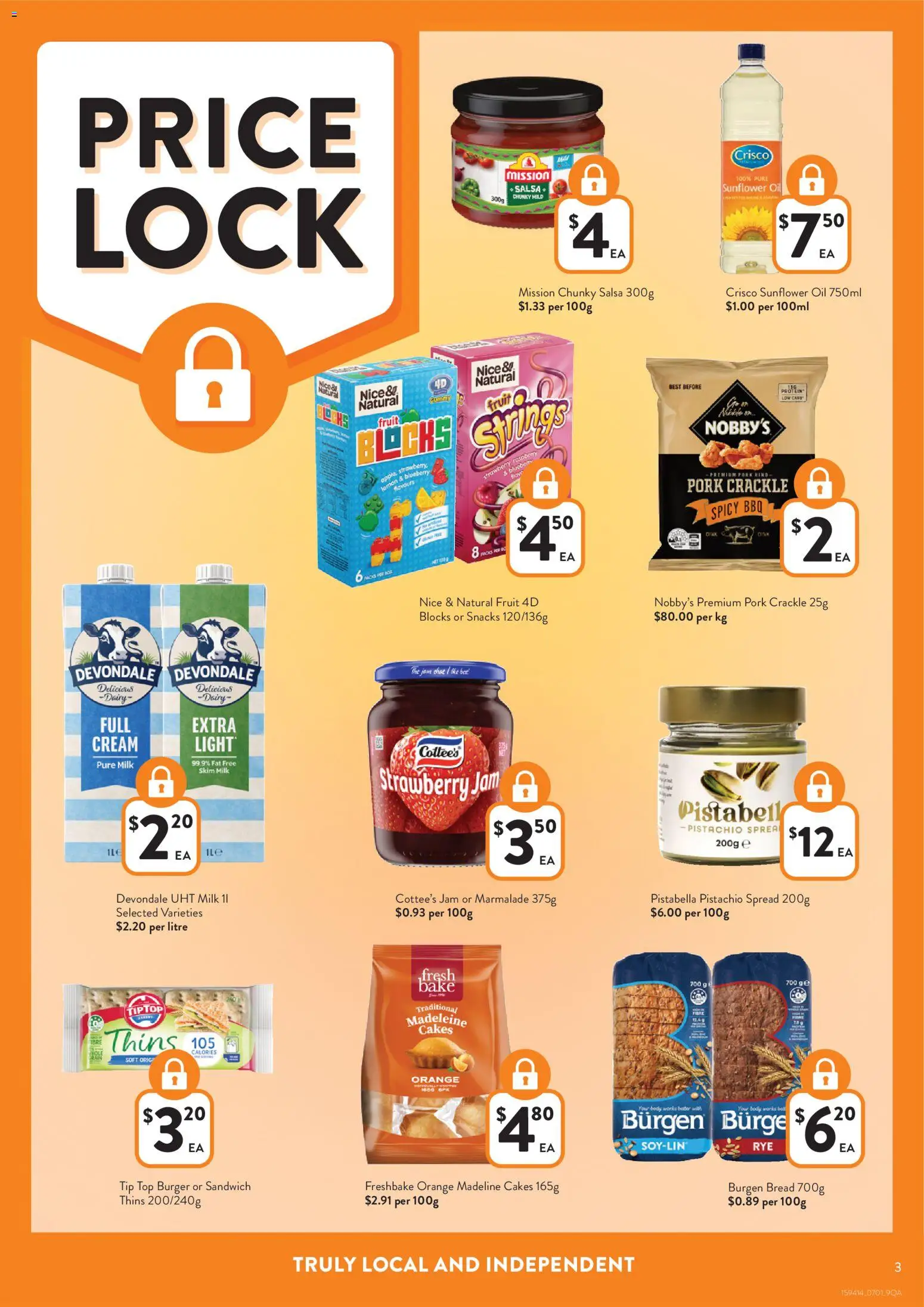 Foodworks catalogue - valid from 07.01.2026 | Page: 3 | Products: Oil, Cream, Salsa, Lemon