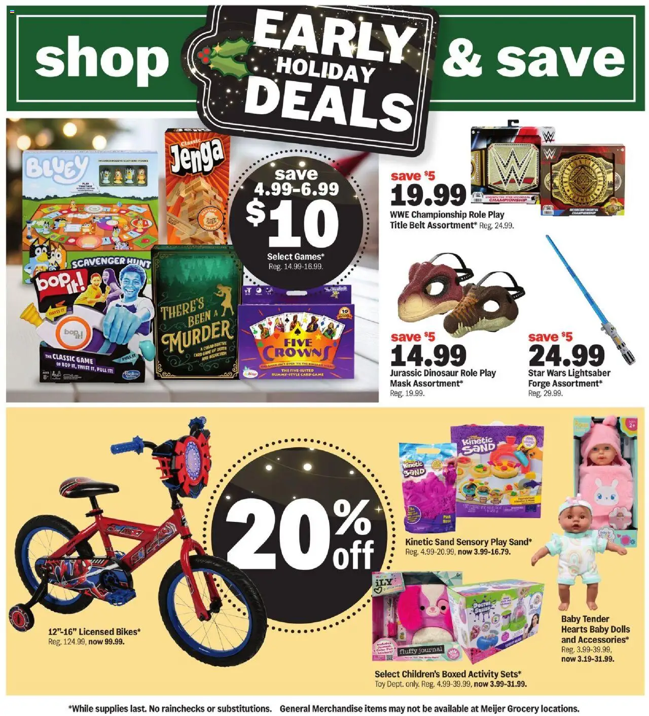 Meijer Trick or Treat Deals - valid from 15.10.2025 | Page: 11 | Products: Crowns, Mask, Belt, Game