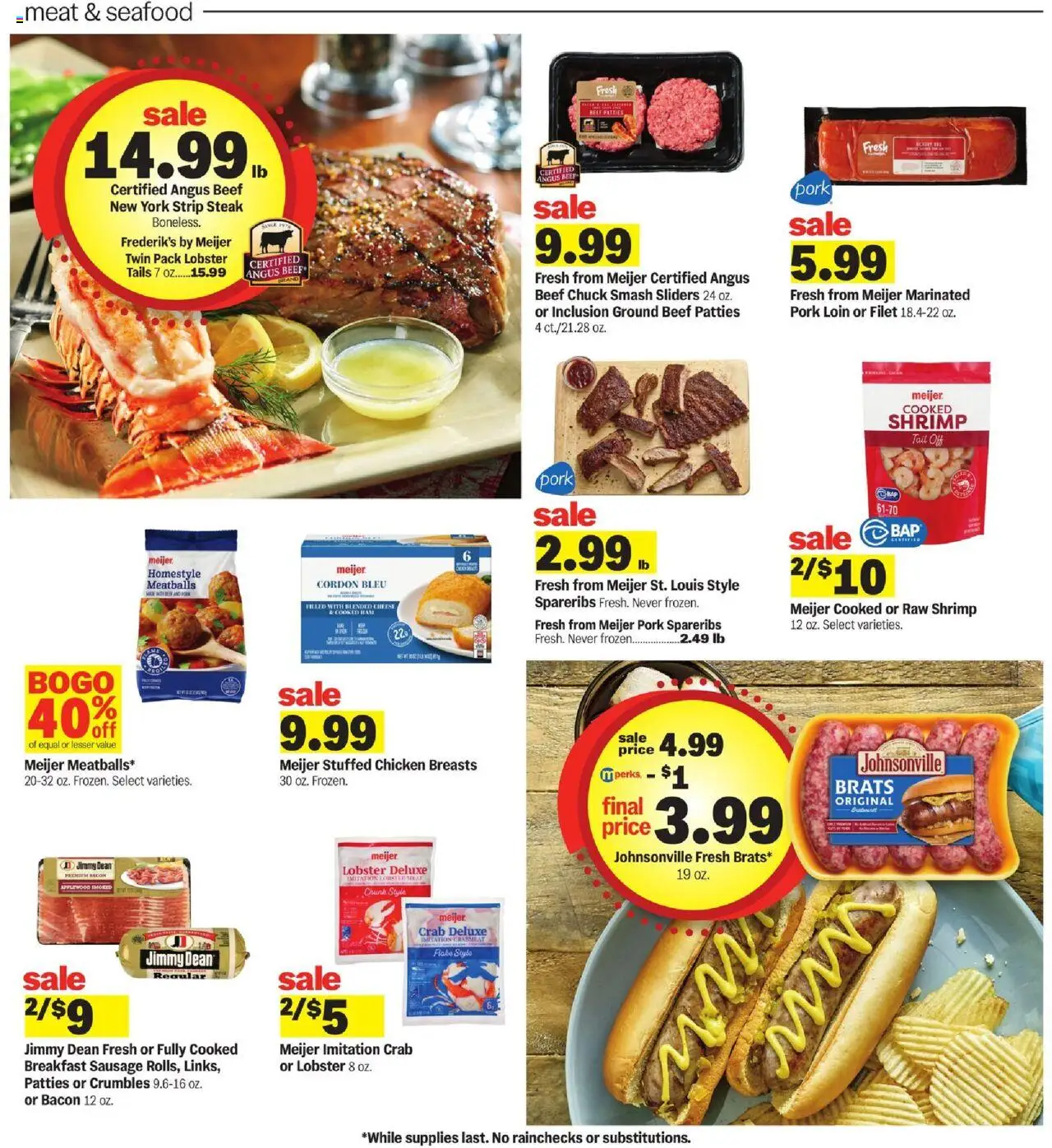 Meijer Weekly Ad - valid from 24.09.2025 | Page: 11 | Products: Cheese, Pork, Beef, Seafood