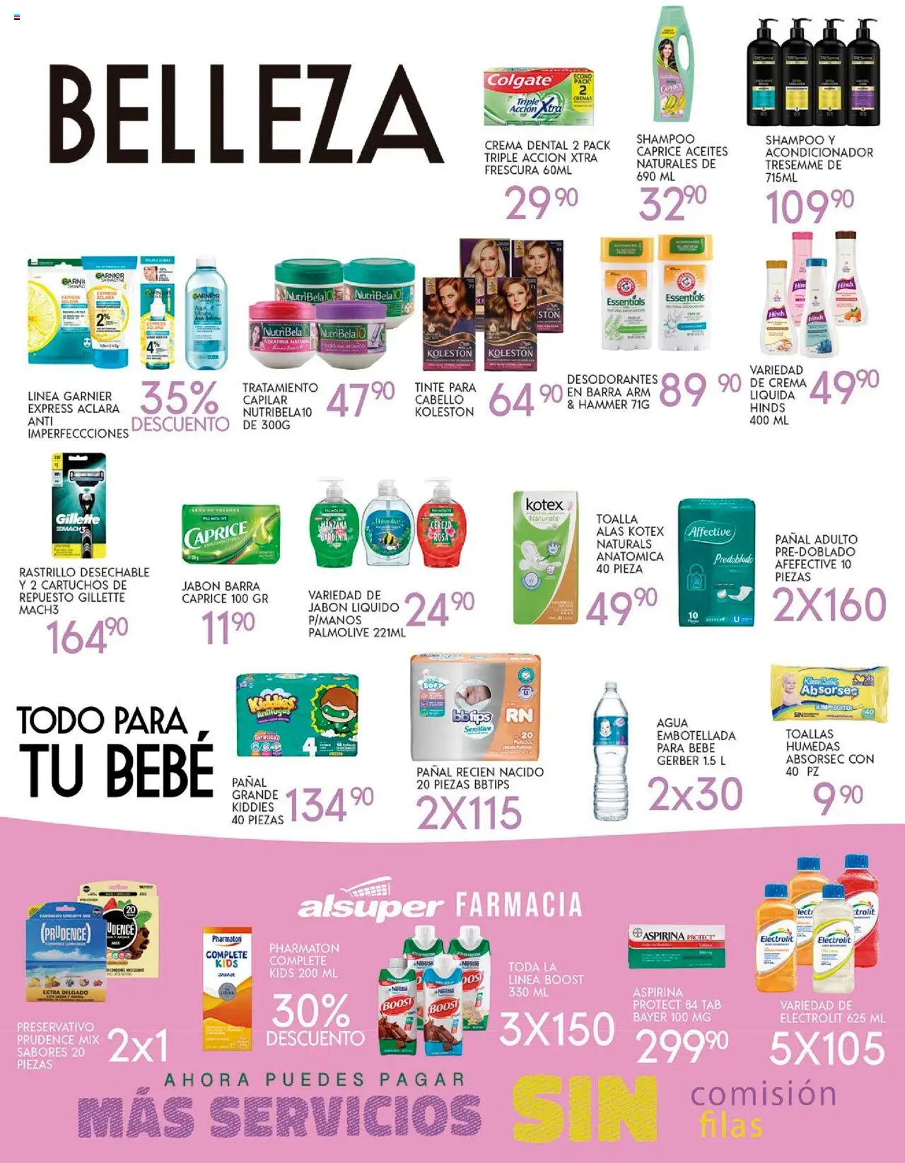 Nuevas ofertas de Alsuper válidas en toda la República Mexicana desde el 26.09.2025. ¡Encuentra las mejores ofertas en Alsuper - Folleto Laguna! | Página: 4 | Productos: Rastrillo, Agua, Toalla, Jabón