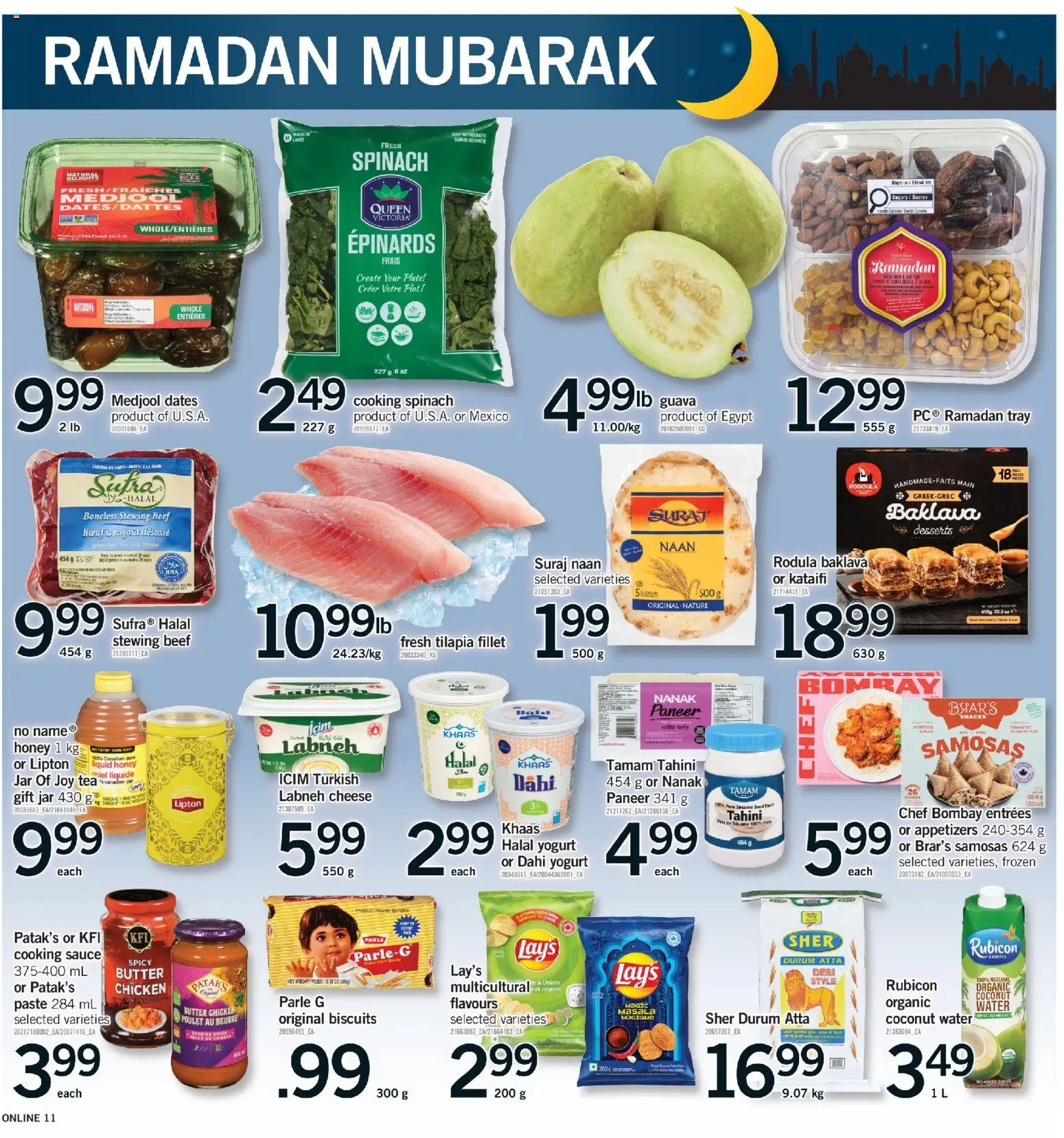 Fortinos flyer valid from 05.03.2026 | Page: 11 | Products: Tea, Butter, Yogurt, Chicken