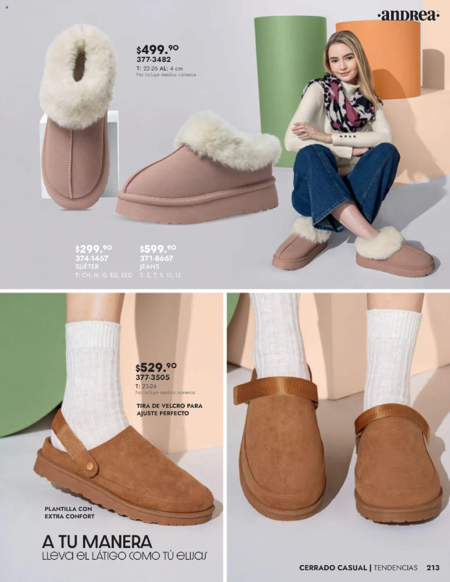 Nuevas ofertas de Andrea válidas en toda la República Mexicana desde el 24.08.2025. ¡Encuentra las mejores ofertas en Andrea - Catálogo Calzado Dama! | Página: 213 | Productos: Suéter