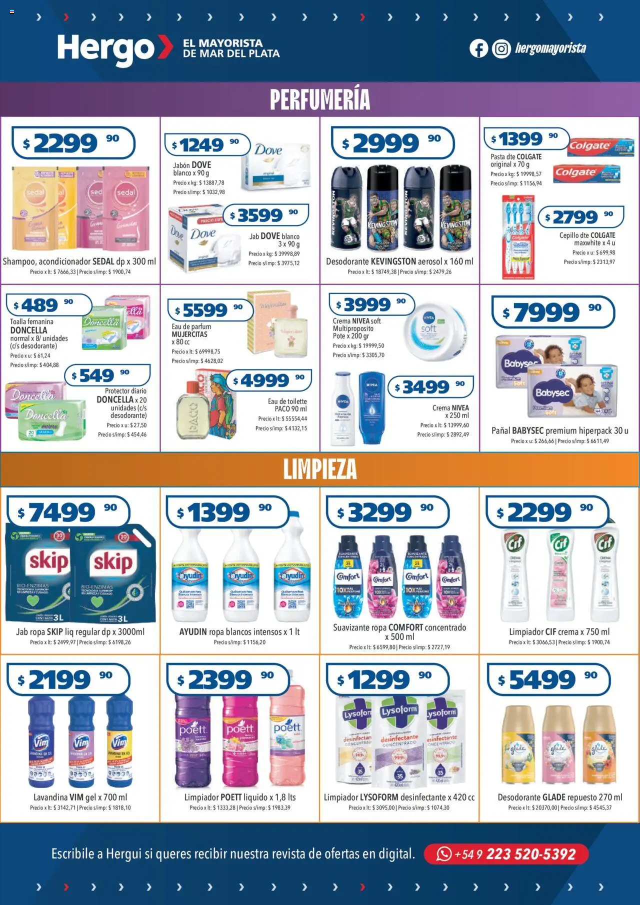Hergo catálogo │ válido desde el 13.08.2025 | Página: 4 | Productos: Desinfectante, Desodorante, Ropa, Pasta