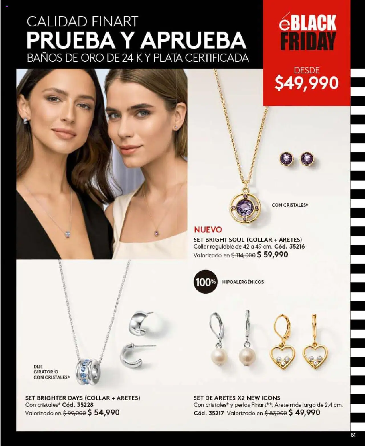 Ésika revista - valida desde el 24.09.2025 | Página: 81 | Productos: Aretes, Collar, Dije
