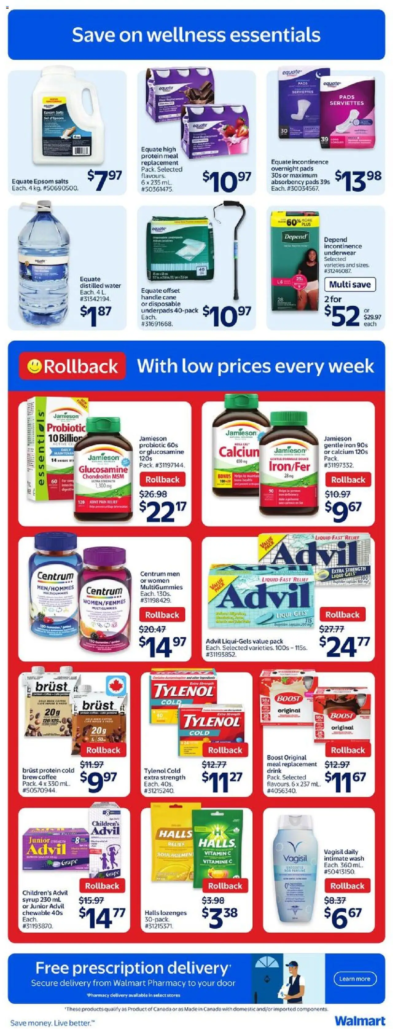 Walmart flyer valid from 25.09.2025 | Page: 19 | Products: Iron, Coffee, Underwear