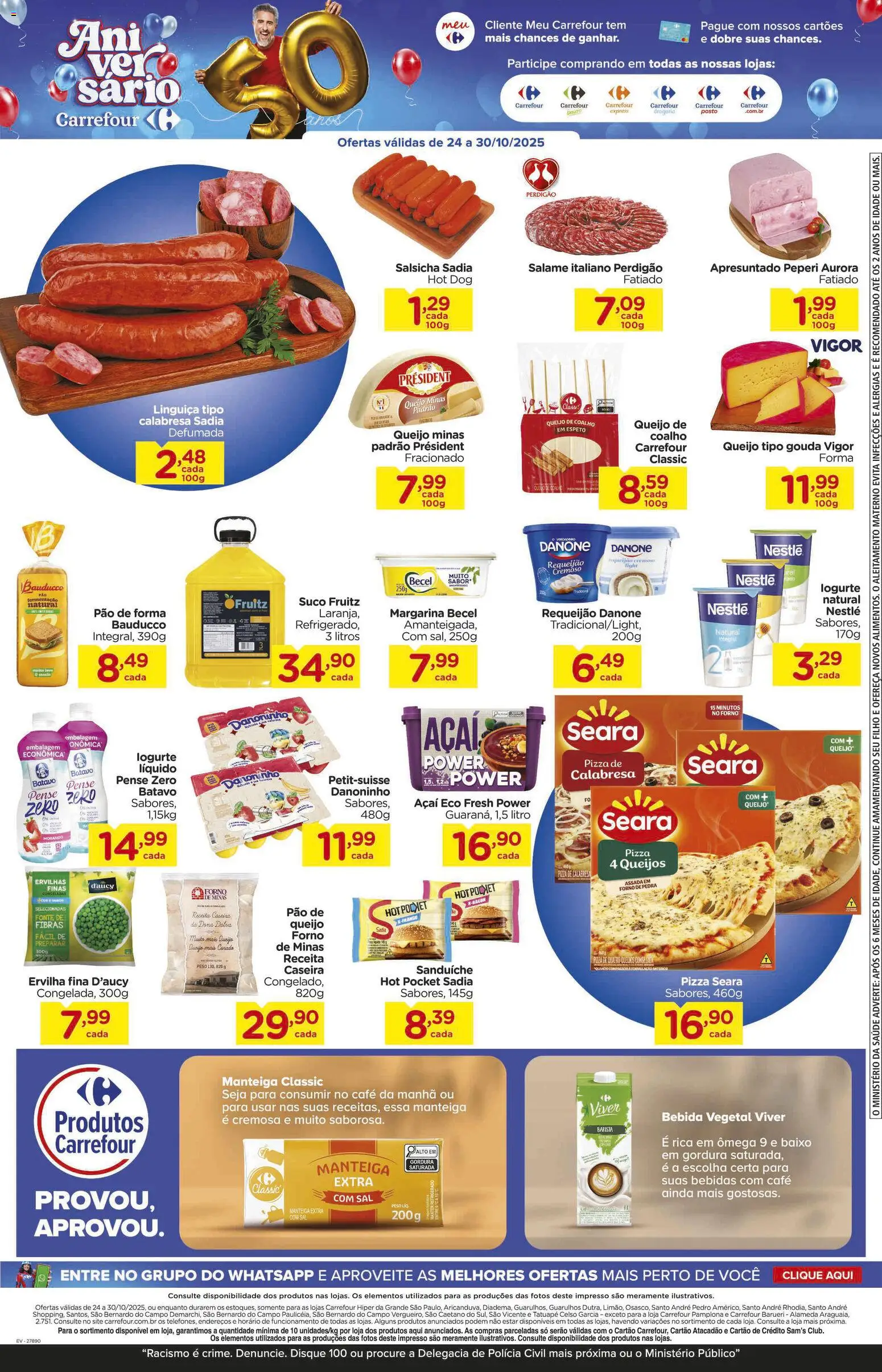 Carrefour Folheto - válido de 24.10.2025 | Página: 4 | Produtos: Pão, Gouda, Bebida, Margarina