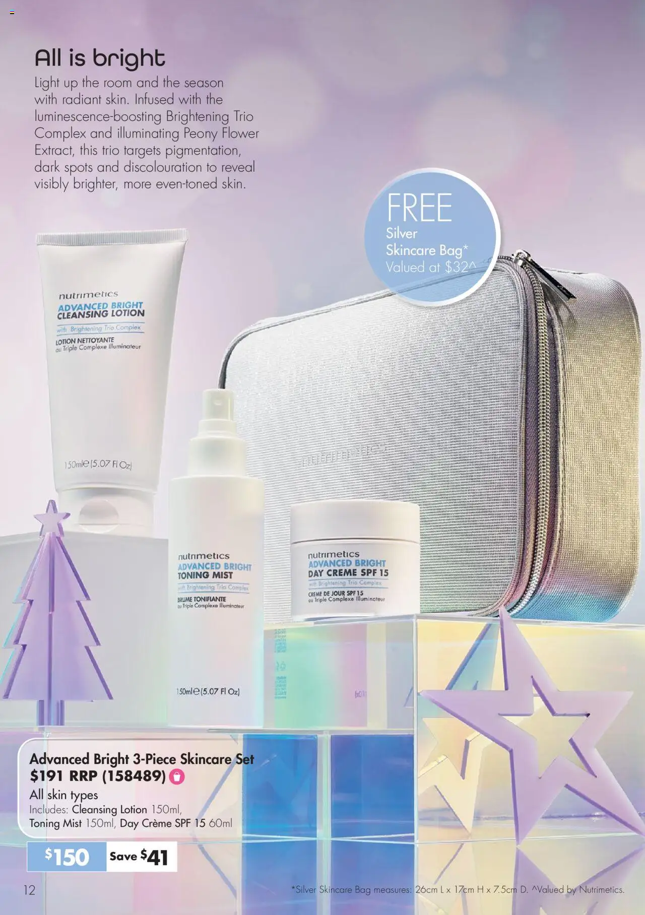 Nutrimetics catalogue - valid from 12.10.2025 | Page: 12 | Products: Light, Lotion, Bag