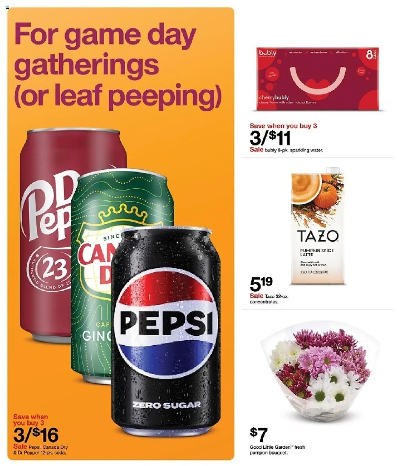 Target Weekly Ad - valid from 28.09.2025 | Page: 6 | Products: Tea, Sugar, Pepper, Pumpkin