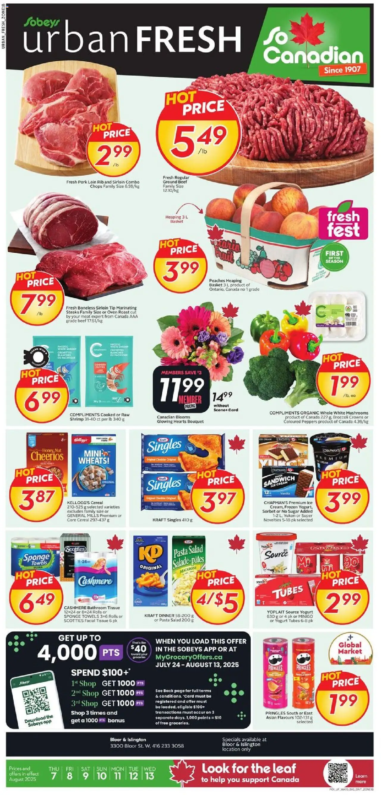 Sobeys flyer valid from 07.08.2025 | Page: 1