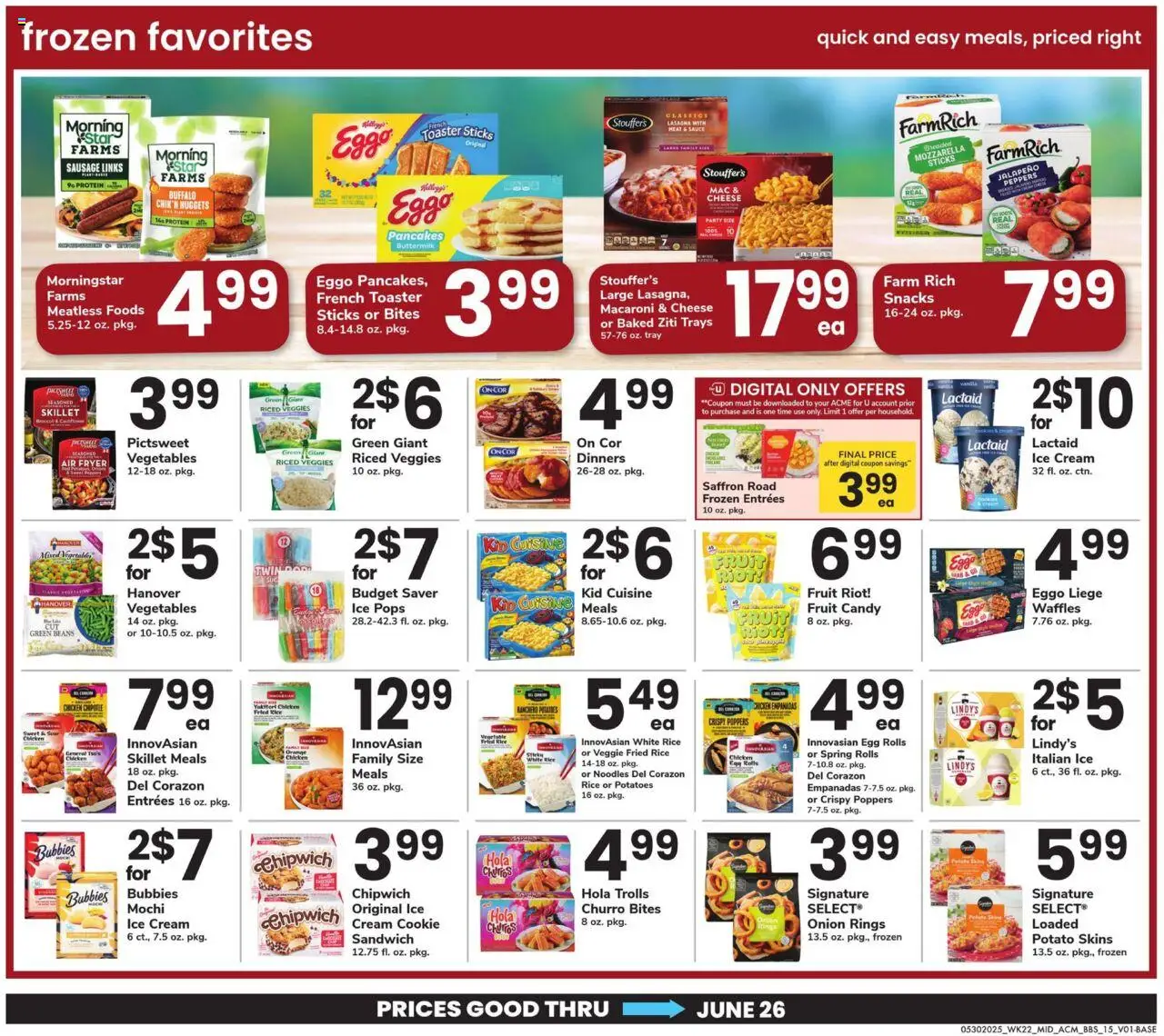 Acme Big Book of Savings - valid from 30.05.2025 | Page: 15 | Products: Cheese, Rice, Noodles, Vegetables