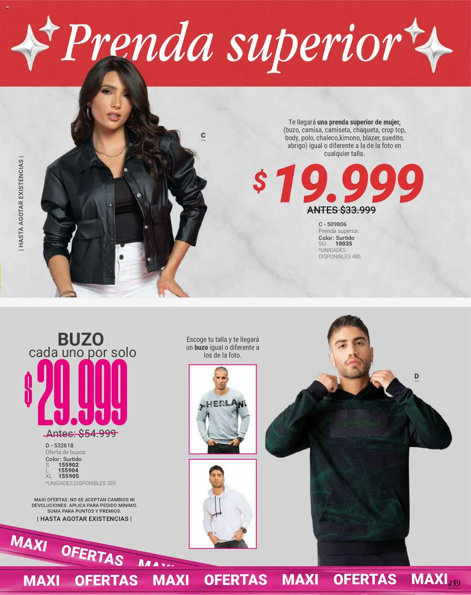 Carmel revista - valida desde el 01.04.2026 | Página: 259 | Productos: Té, Buzo, Abrigo