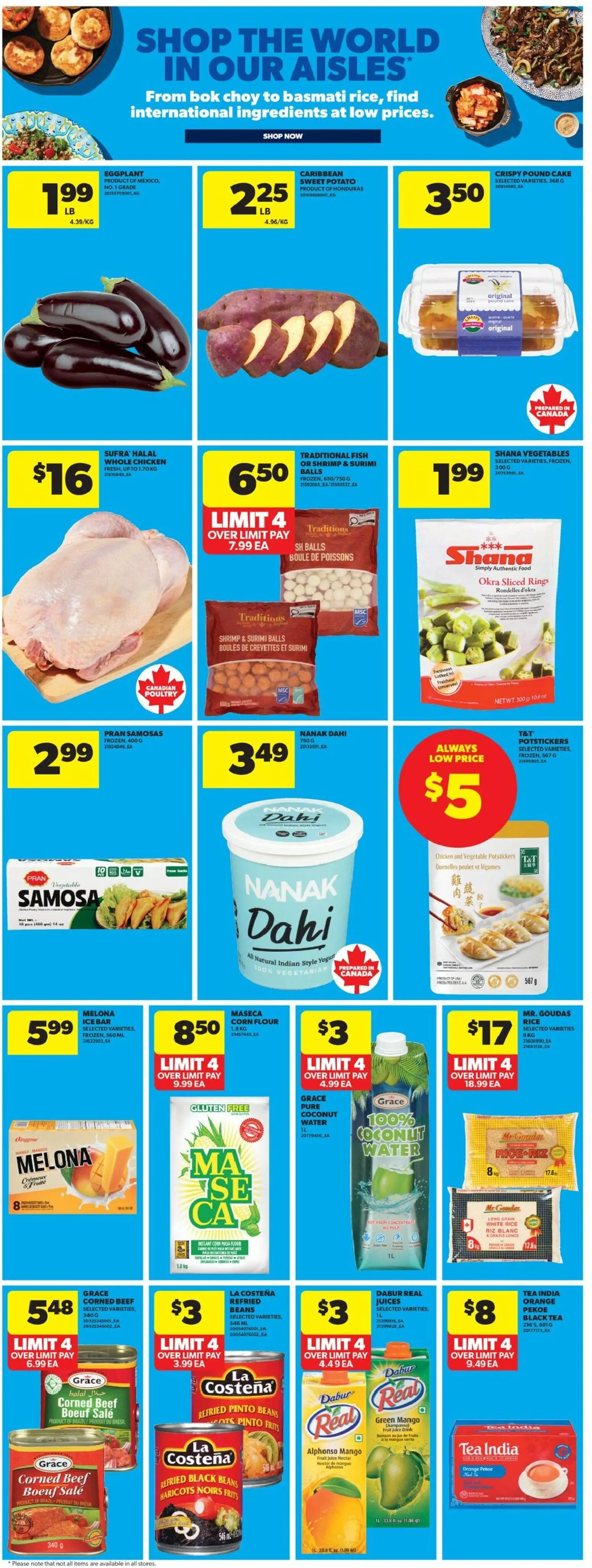 Real Canadian Superstore flyer valid from 26.02.2026 | Page: 21 | Products: Rice, Tea, Yogurt, Juice