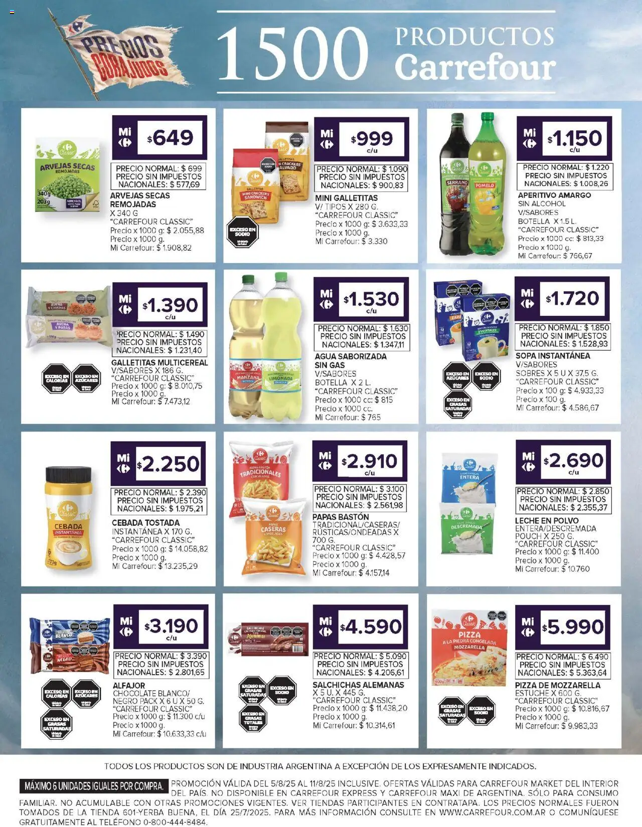 Carrefour Market catálogo - Corrientes │ válido desde el 05.08.2025 | Página: 10 | Productos: Polvo, Manzana, Agua, Agua saborizada