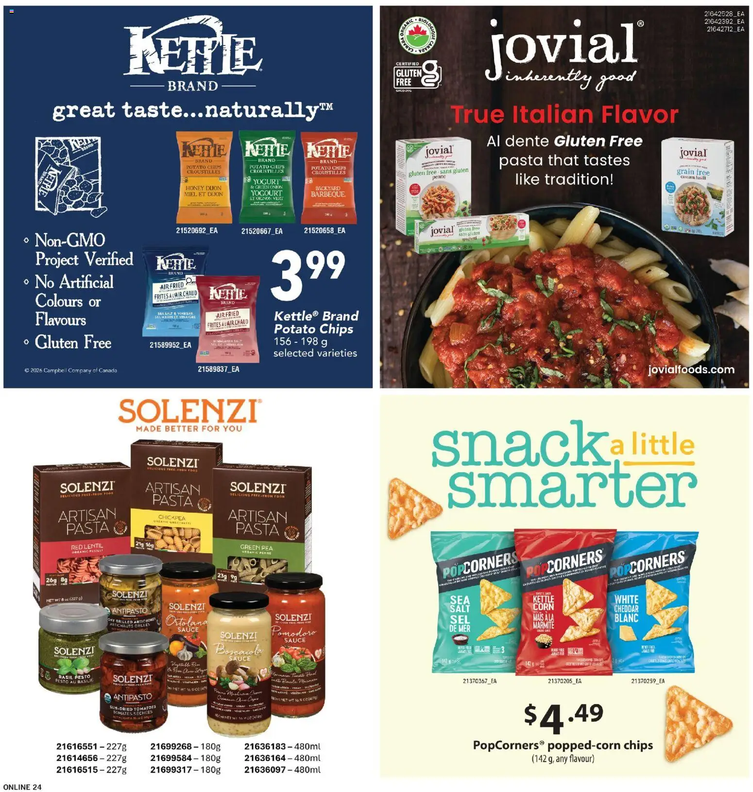 Fortinos flyer valid from 09.04.2026 | Page: 23 | Products: Pasta, Chips, Kettle, Yogurt