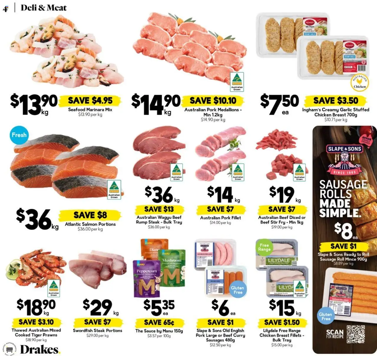 Drakes catalogue - valid from 20.08.2025 | Page: 4 | Products: Curry, Chicken, Sauce, Garlic
