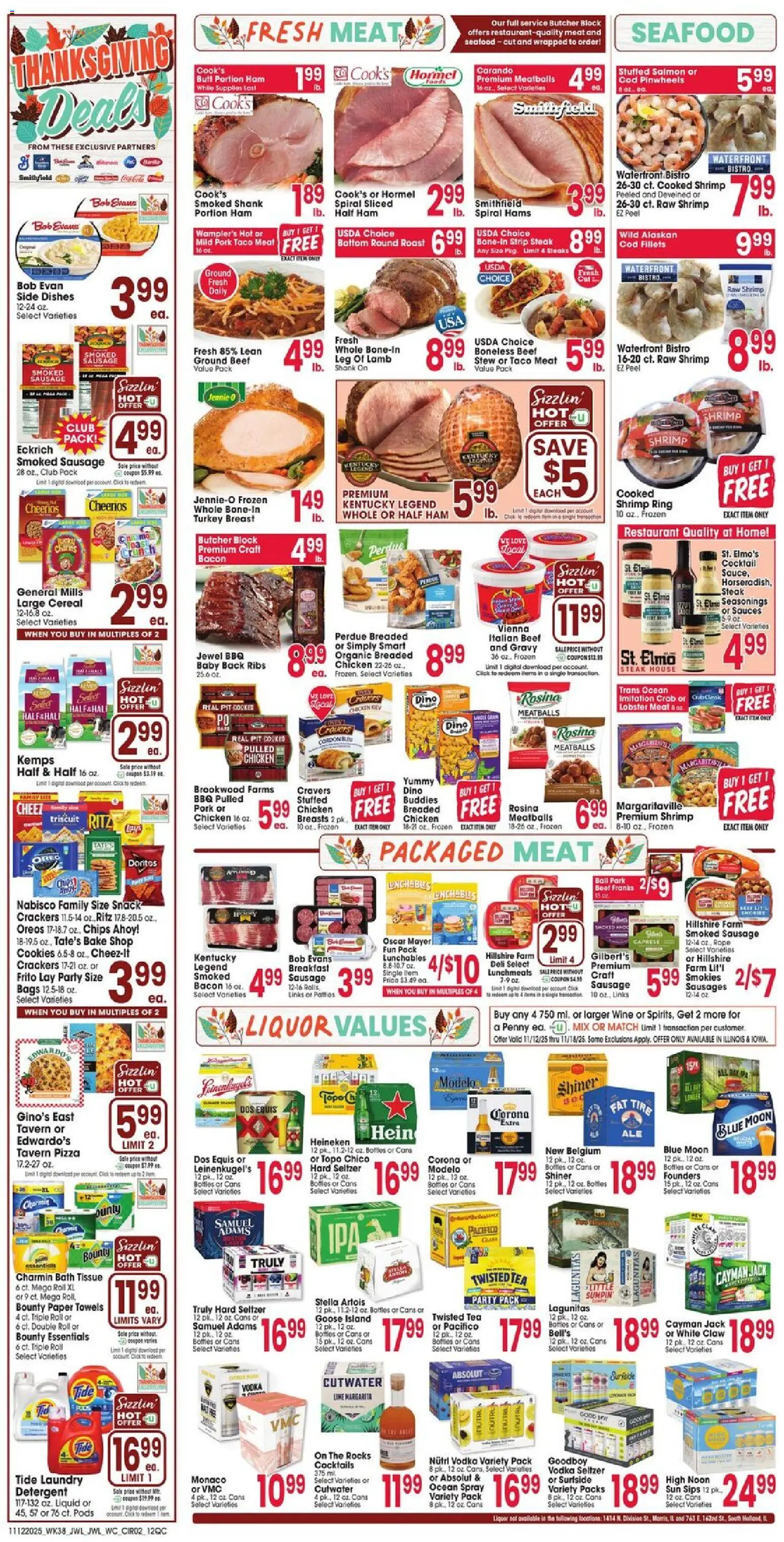 Jewel Osco Weekly Ad - IL - valid from 12.11.2025 | Page: 2 | Products: Ring, Tea, Beef, Detergent