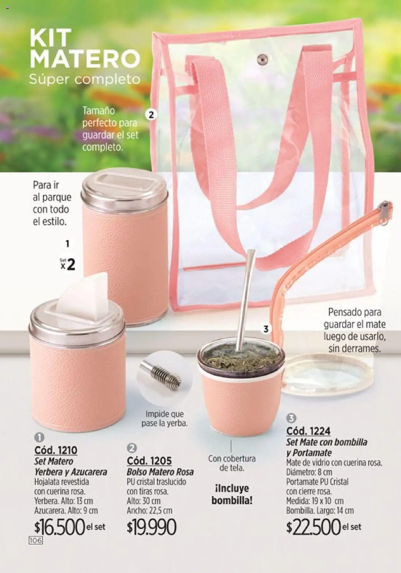 Catálogo Amodil Campaña 16 │ válido desde el 01.10.2025 | Página: 106 | Productos: Mate, Yerbera, Azucarera, Bolso