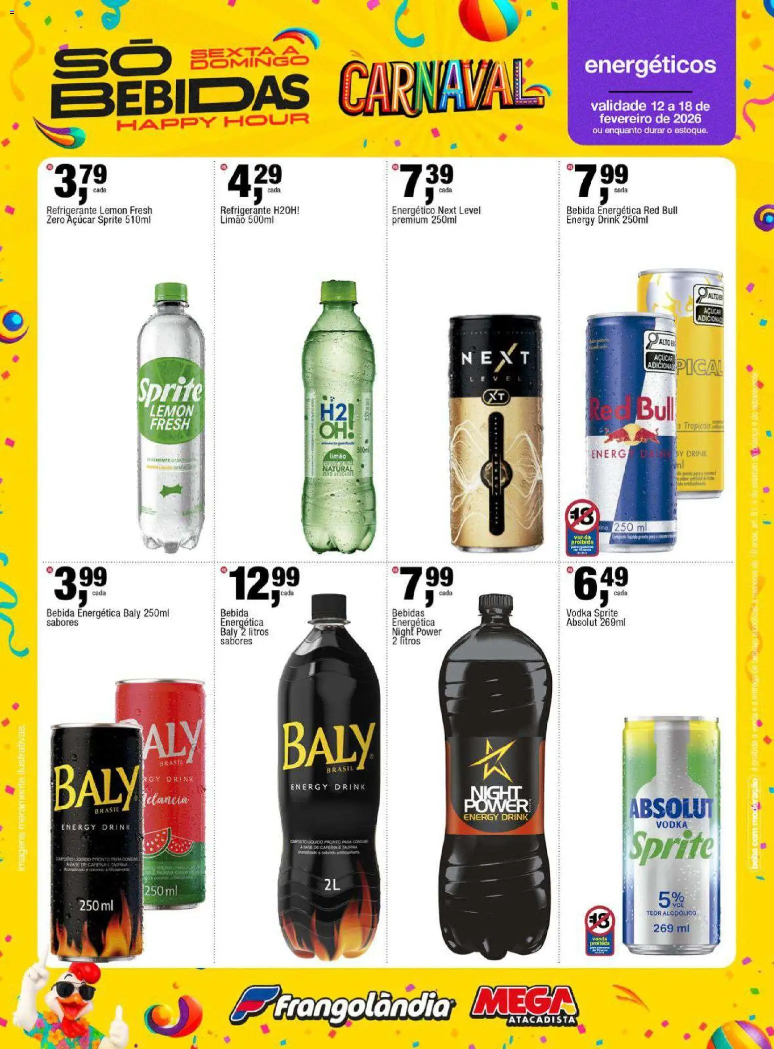 Frangolândia Folheto - válido de 12.02.2026 | Página: 2 | Produtos: Melancia, Energético, Bebida, Refrigerante