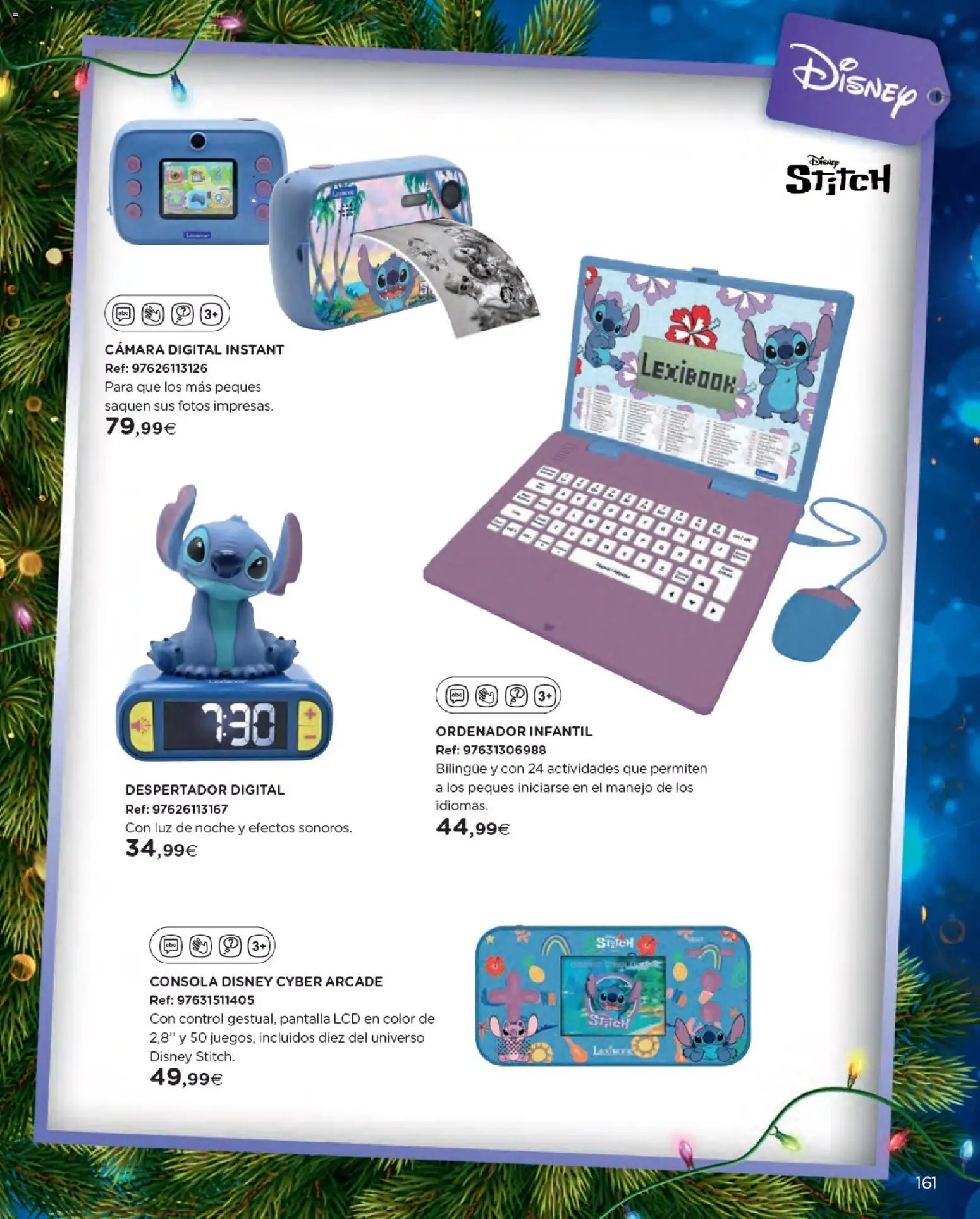 Nuevas ofertas de El Corte Inglés válidas en toda la República Mexicana desde el 27.10.2025. ¡Encuentra las mejores ofertas en El Corte Inglés catálogo Juguetes! | Página: 161 | Productos: Despertador, Cámara