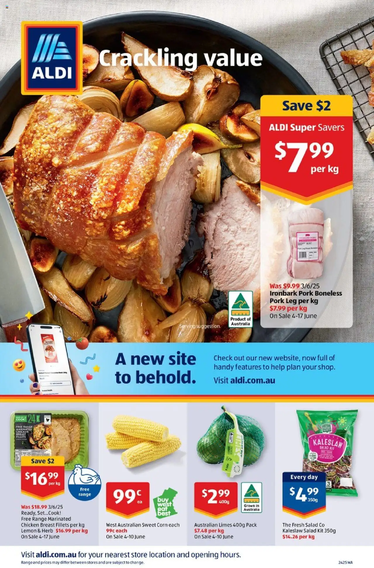 Aldi catalogue - valid from 11.06.2025 | Page: 44 | Products: Chicken, Pork, Salad, Lemon