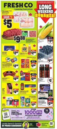Preview of FreshCo weekly flyer / circulaire from shop FreshCo valid from 31.07.2025