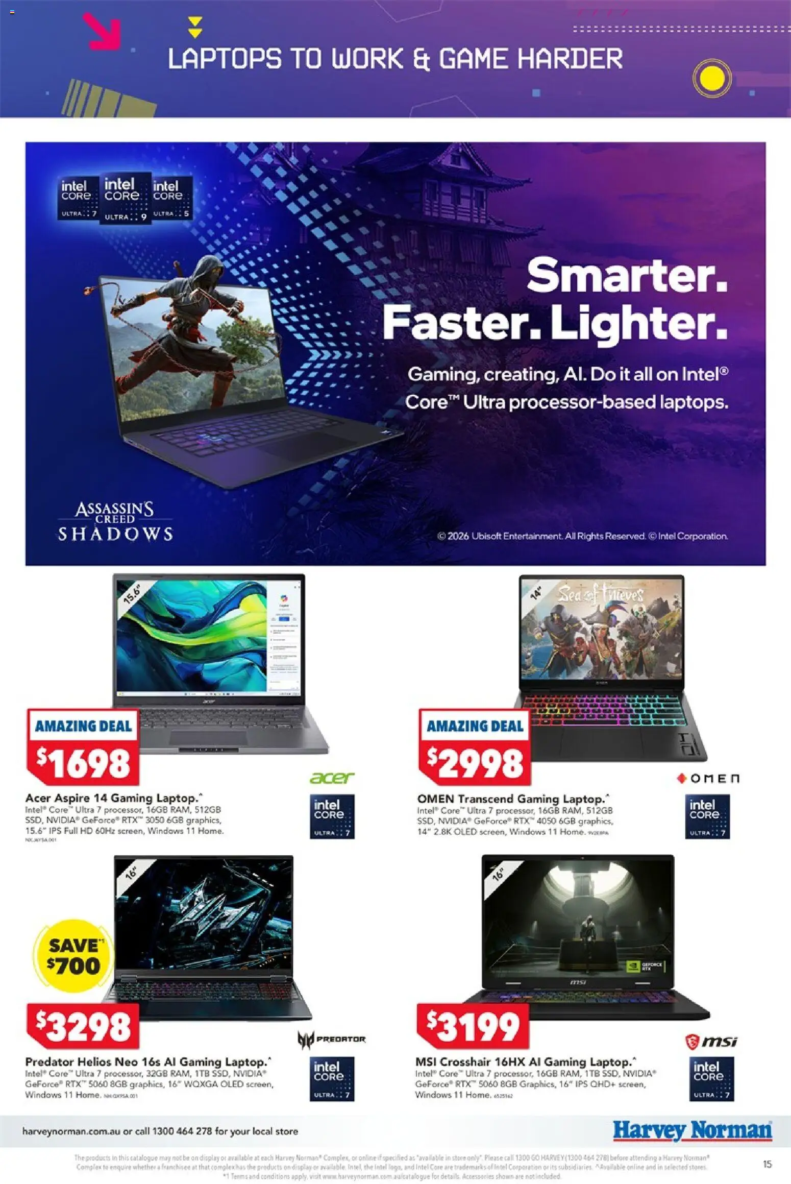 Harvey Norman catalogue - valid from 09.04.2026 | Page: 15 | Products: Accessories, Game, Laptop
