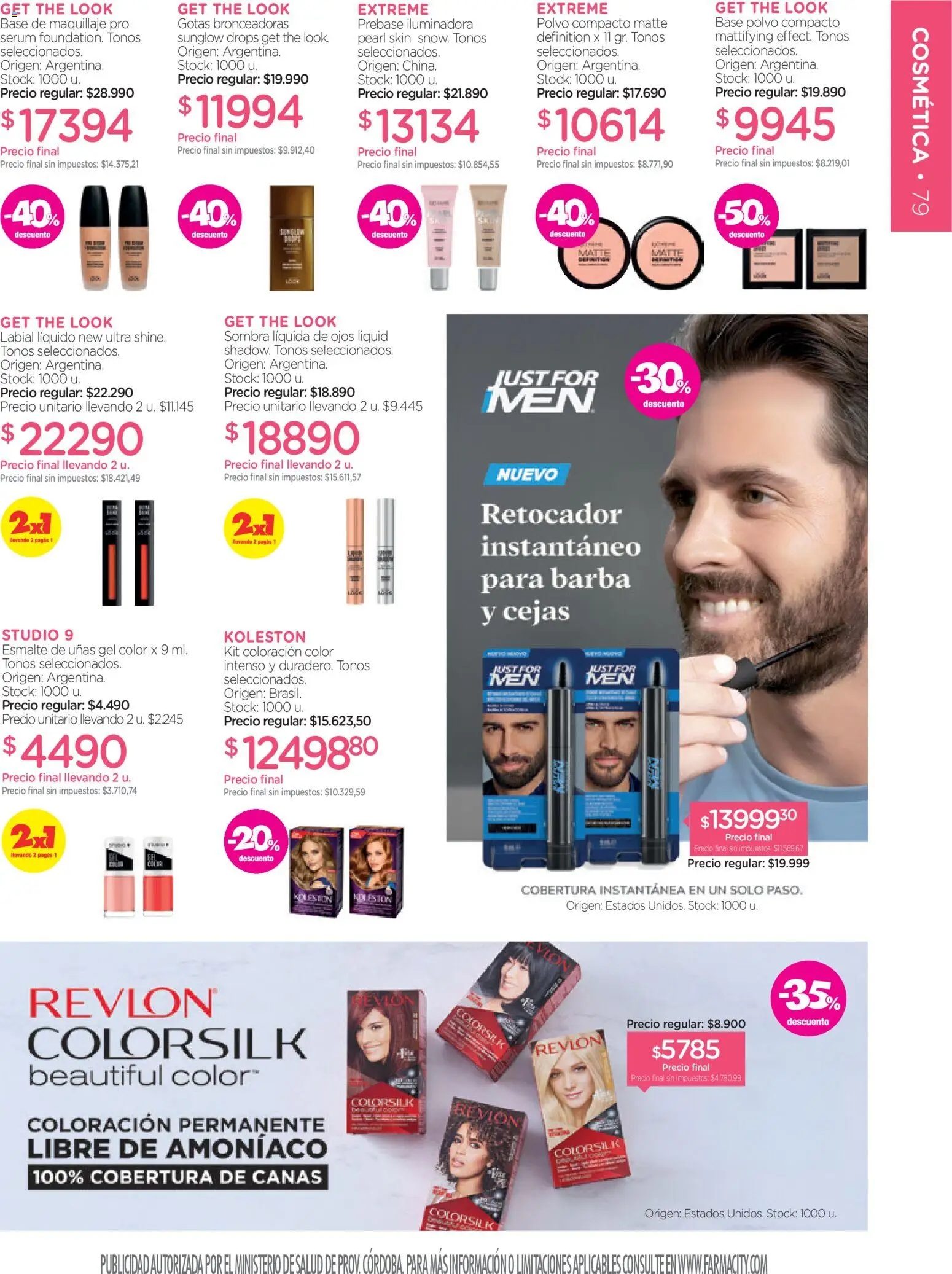 Farmacity catálogo │ válido desde el 03.03.2026 | Página: 79 | Productos: Maquillaje, Serum, Sombra, Polvo compacto