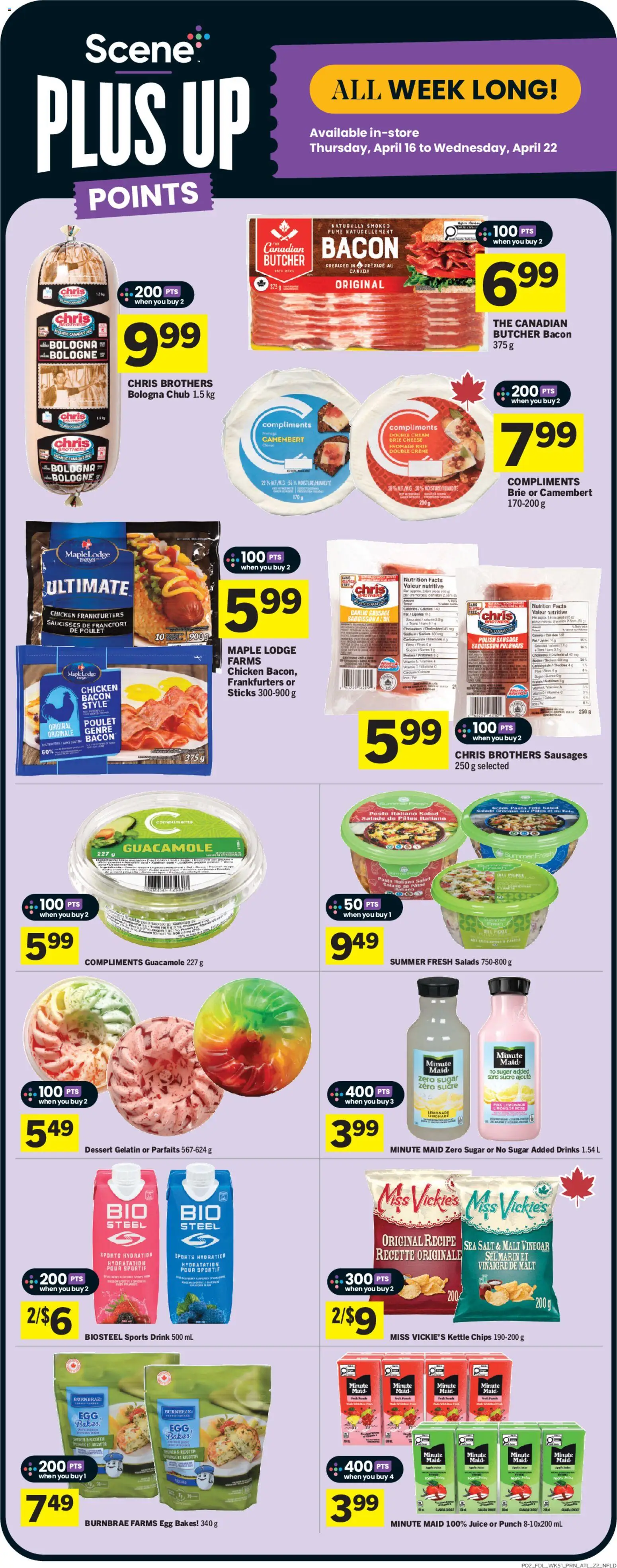 Foodland flyer valid from 16.04.2026 | Page: 3 | Products: Chips, Salad, Kettle, Cheese