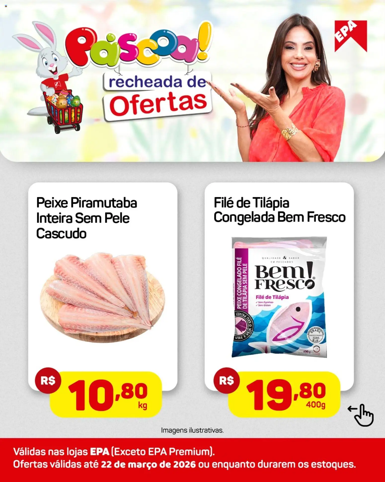 EPA Folheto - válido de 16.03.2026 | Página: 2 | Produtos: Tilápia, Peixe, Filé de tilápia