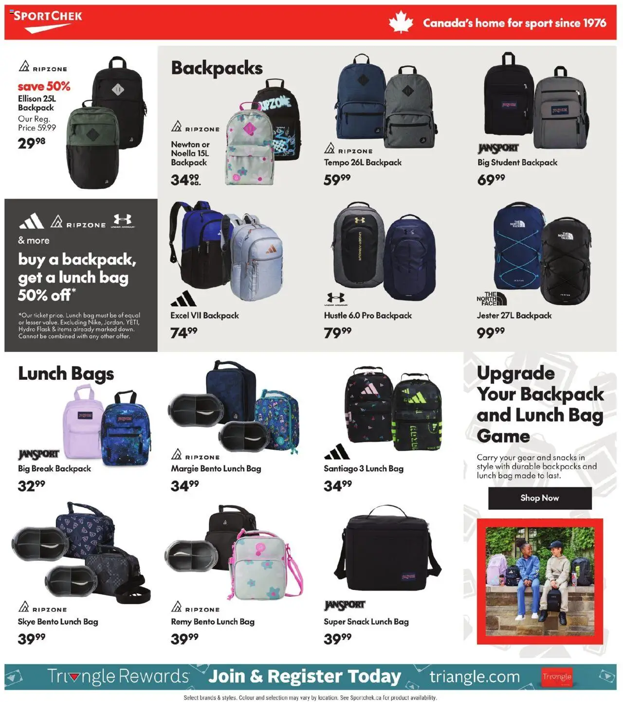Sport Chek flyer valid from 14.08.2025 | Page: 2 | Products: Backpack, Game, Bag