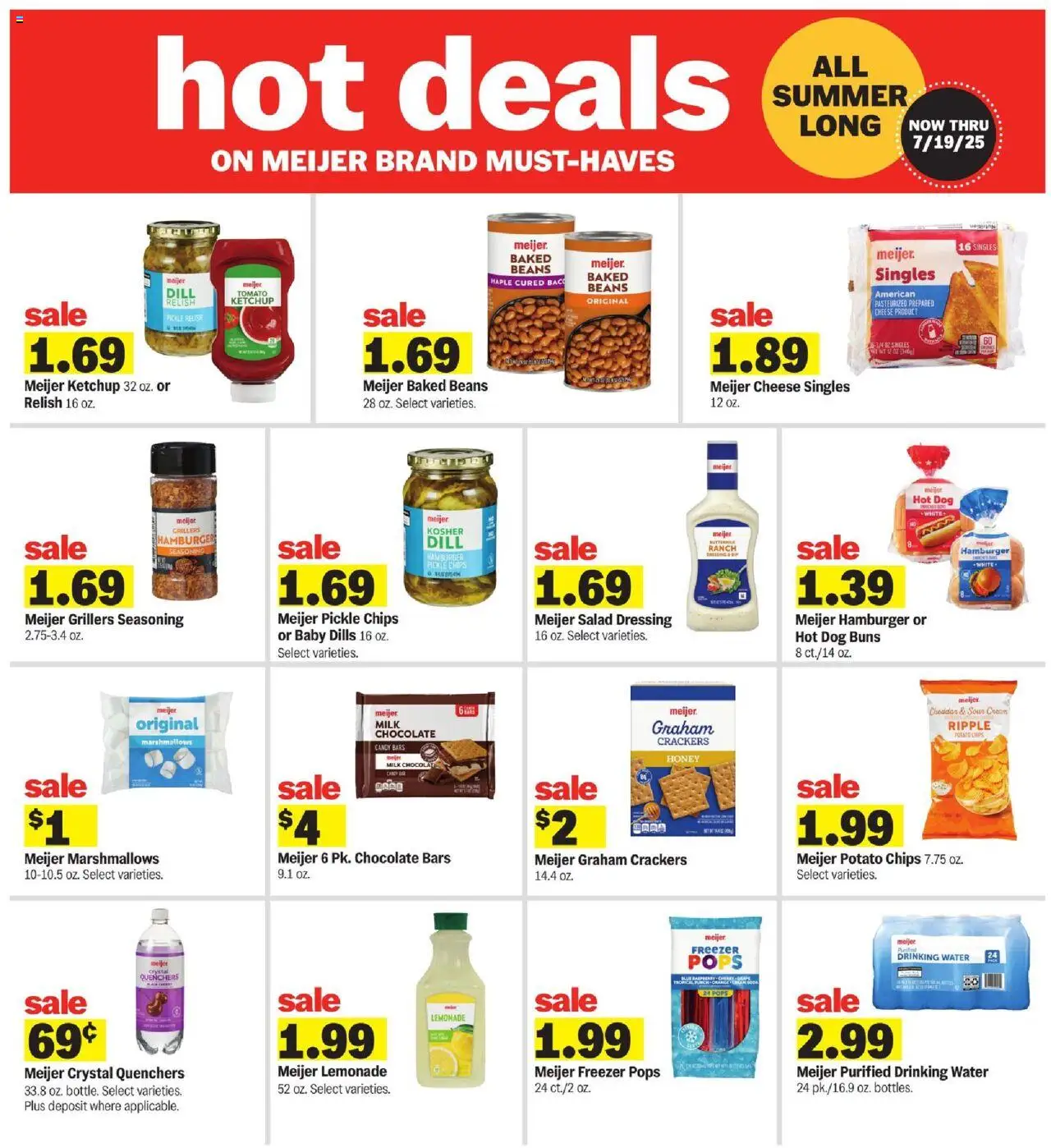Meijer Weekly Ad - MI - valid from 15.06.2025 | Page: 18 | Products: Milk, Ketchup, Water, Dill
