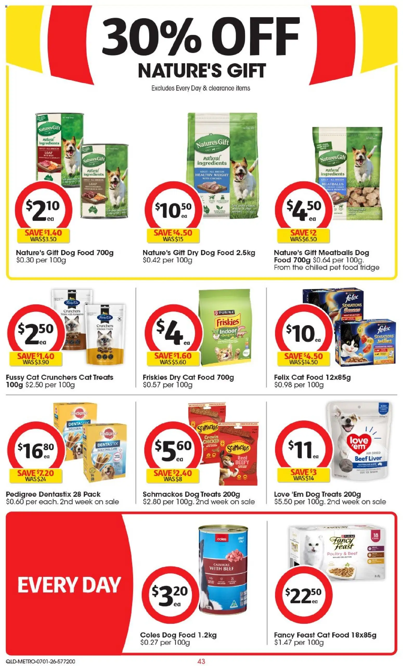 Coles catalogue - valid from 07.01.2026 | Page: 45 | Products: Chicken, Beef, Dog food, Weight