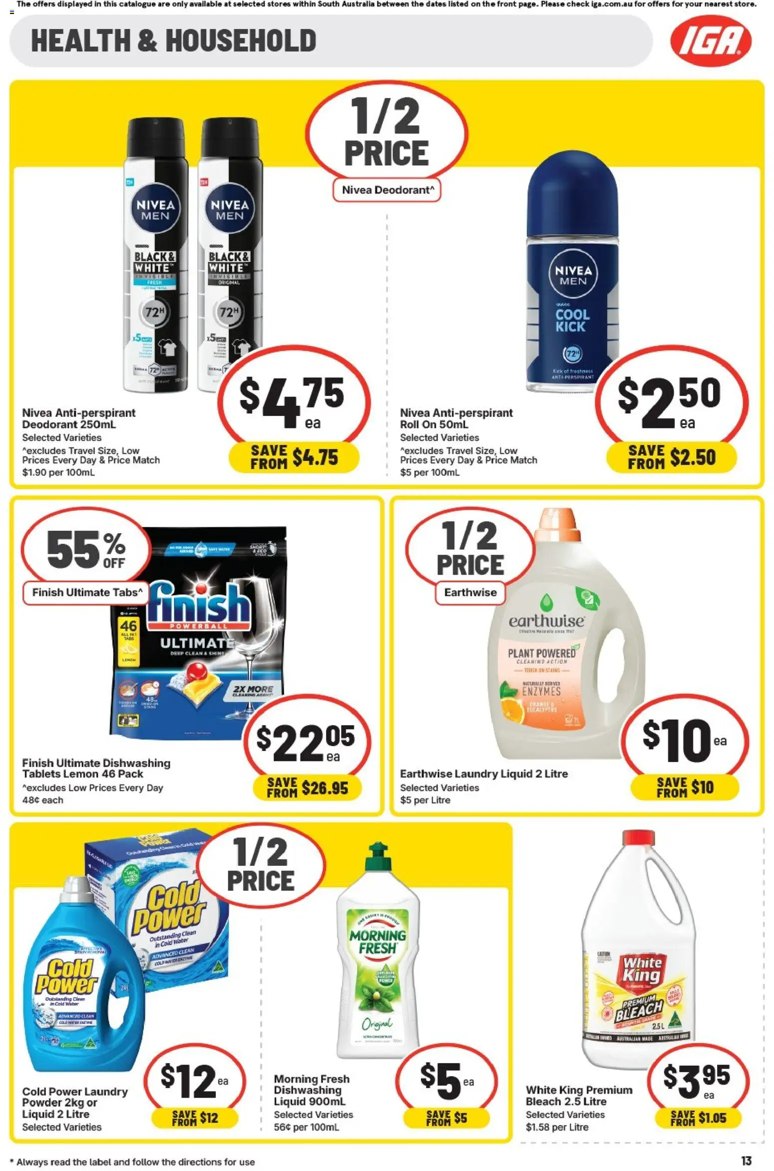 IGA catalogue - valid from 31.12.2025 | Page: 13 | Products: Milk, Chicken, Chips, Freezer