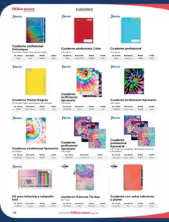 Vista previa de Office Depot catálogo 2025, nuevo folleto de la tienda, válido en México a partir del 09.01.2025 | Página: 138 | Productos: Cuadro, Pasta, Cuaderno