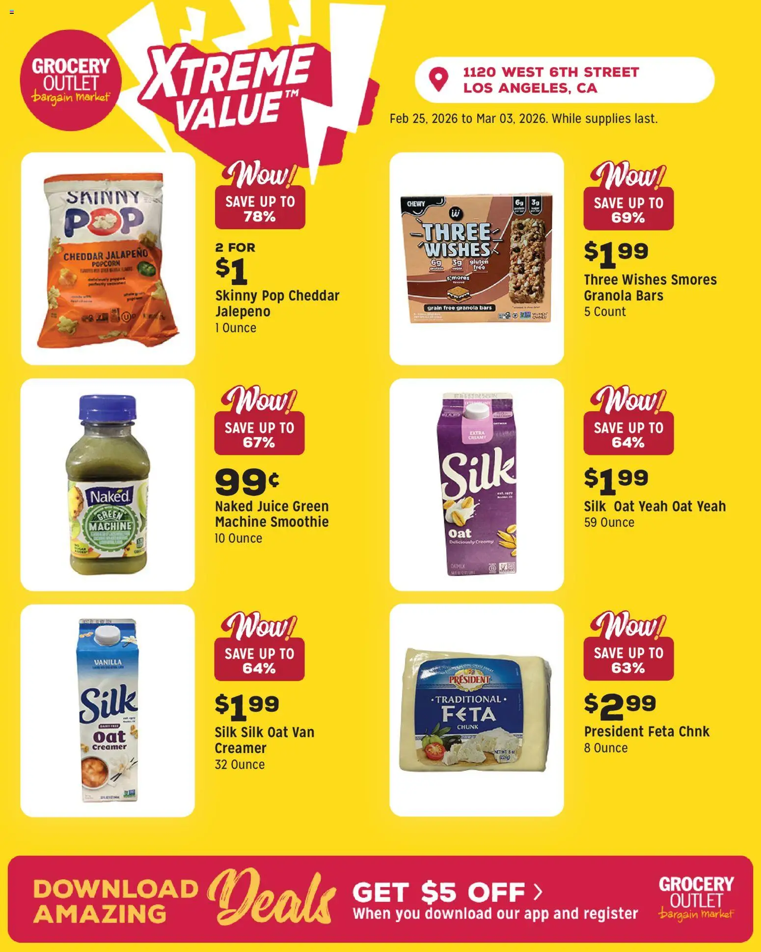 Grocery Outlet Weekly Ad - CA - valid from 25.02.2026 | Page: 6 | Products: Juice