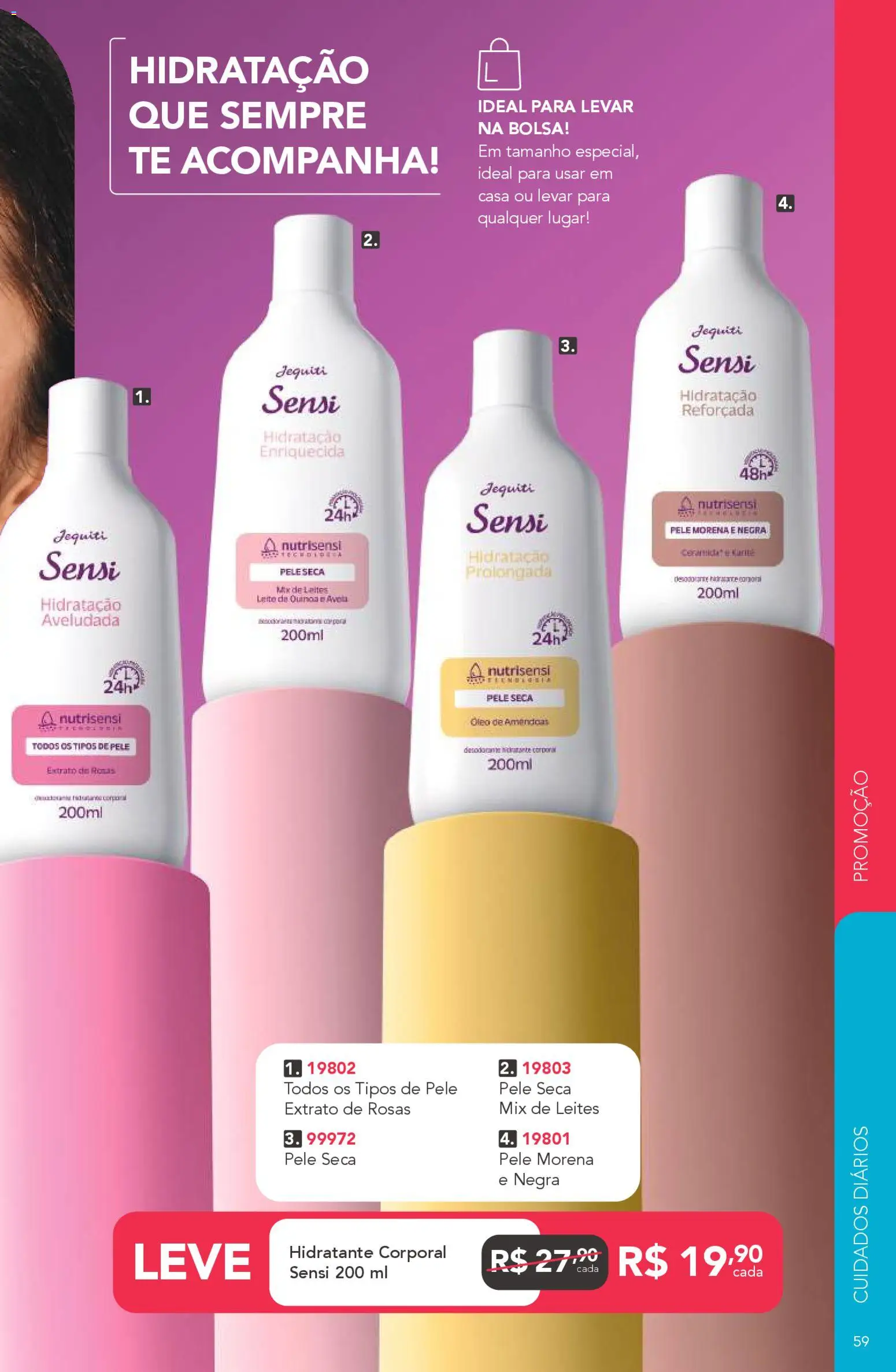 Jequiti Folheto - válido de 24.10.2025 | Página: 59 | Produtos: Quinoa, Hidratante corporal, Óleo, Bolsa