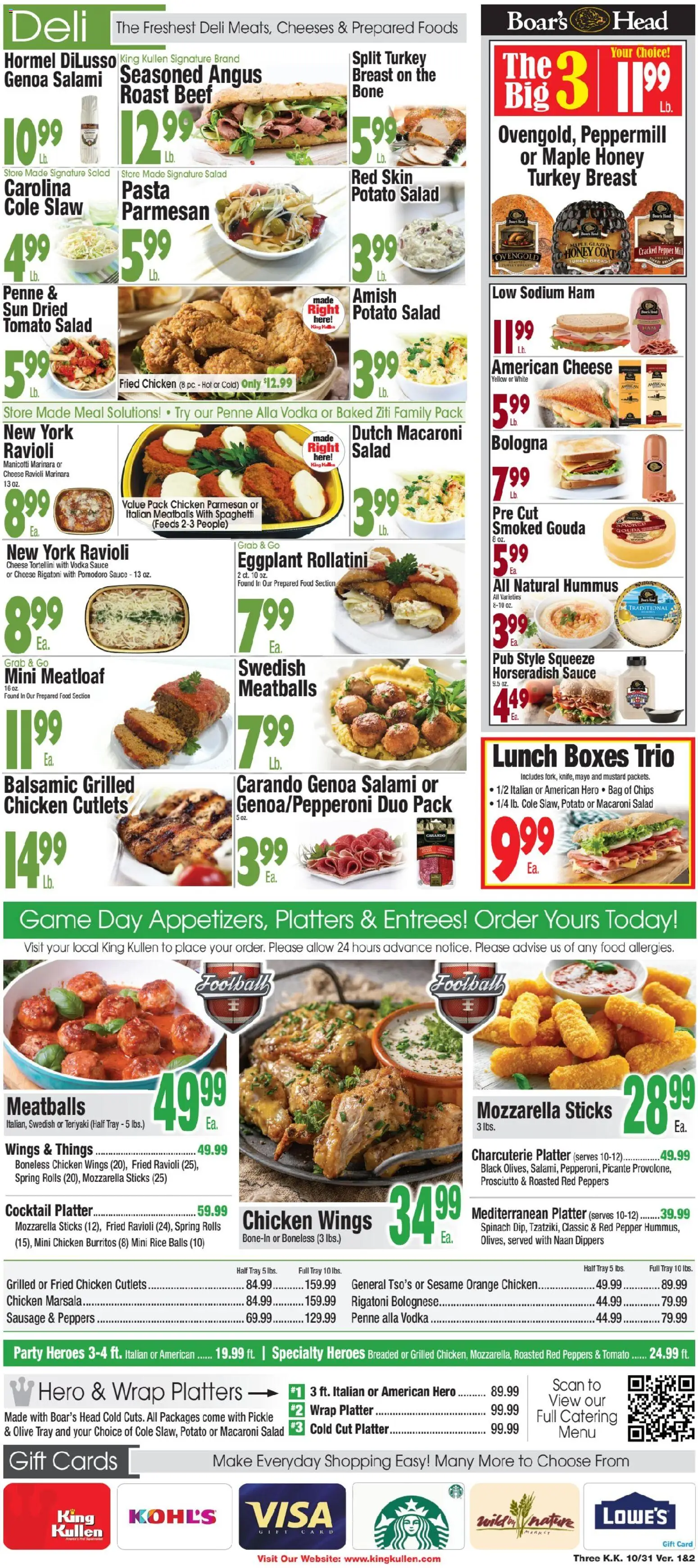 King Kullen Weekly Ad - valid from 30.10.2025 | Page: 3 | Products: Rice, Beef, Sauce, Eggplant