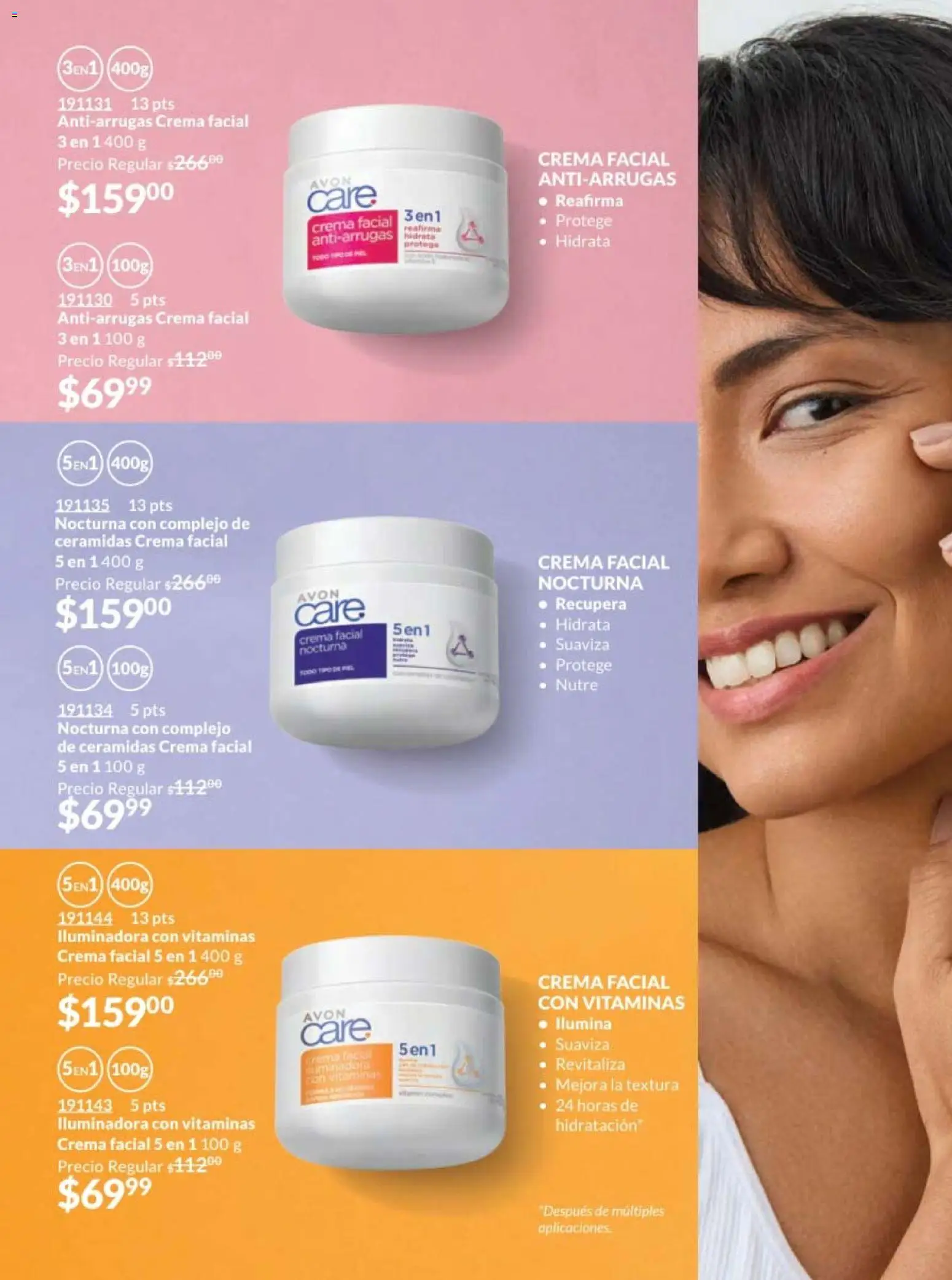 Nuevas ofertas de AVON válidas en toda la República Mexicana desde el 30.01.2026. ¡Encuentra las mejores ofertas en AVON campaña 3 2026! | Página: 156 | Productos: Crema, Vitaminas